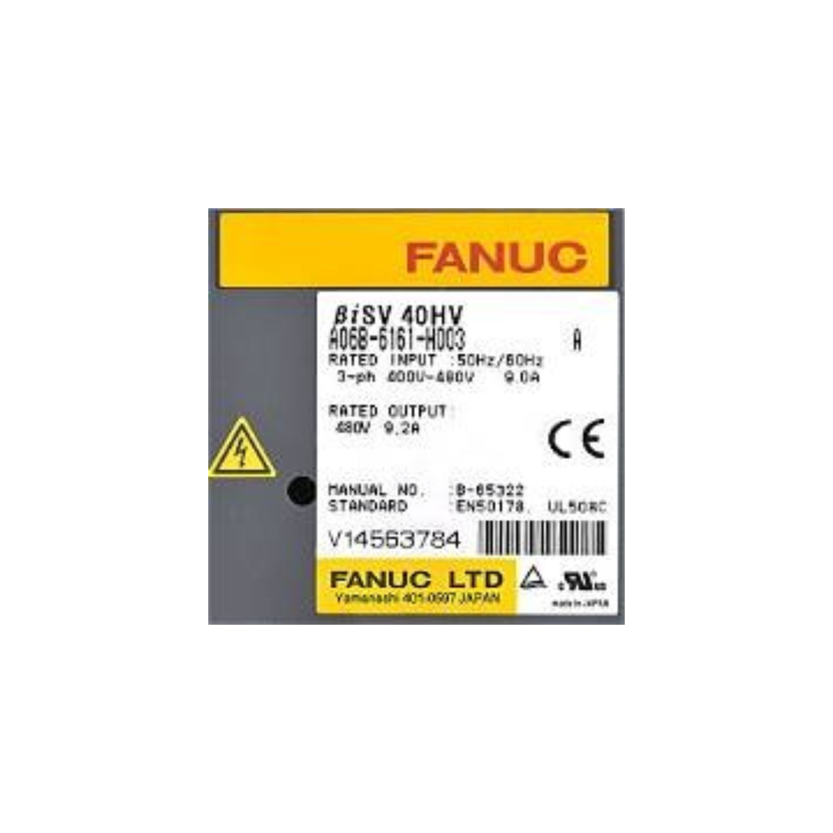 Fanuc Servo Amplifier βiSV40HV-B A06B-6161-H003