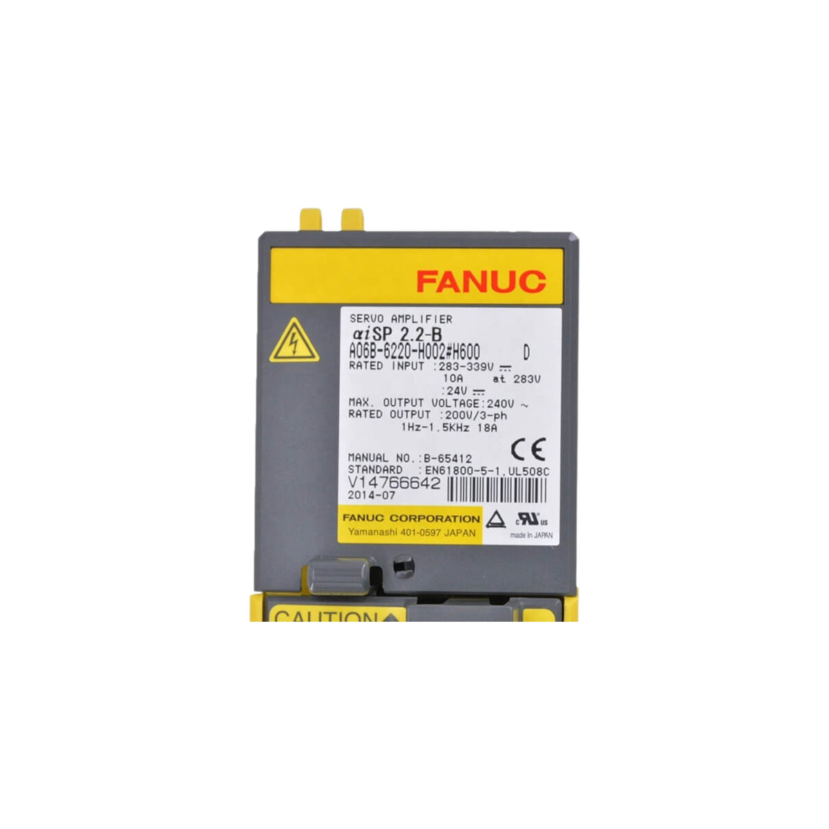 Fanuc Spindle Amplifier αiSP 2.2-B A06B-6220-H002#H600