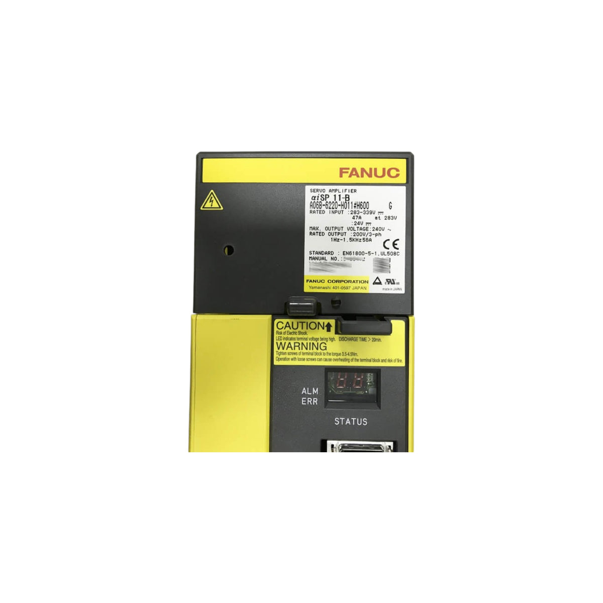Fanuc Spindle Amplifier αiSP 11-B A06B-6220-H011#H600