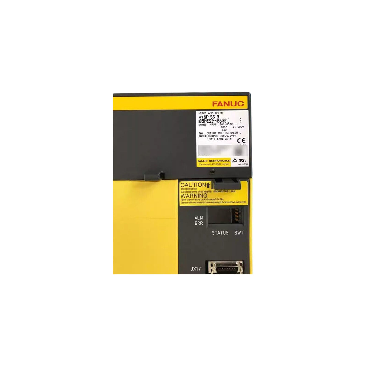 Fanuc Spindle Amplifier αiSP 55-B A06B-6222-H055#H610