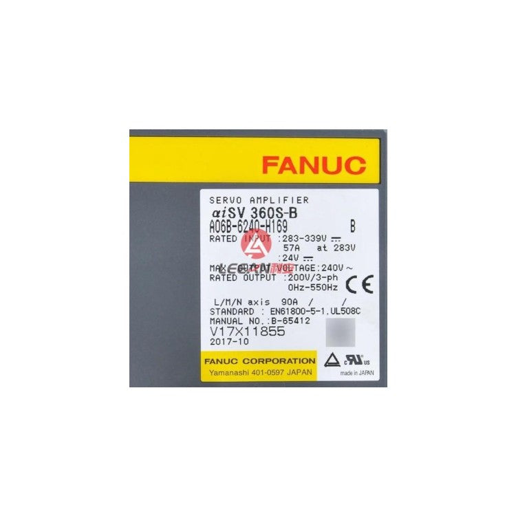Fanuc Servo Amplifier αiSV 360S-B A06B-6240-H169