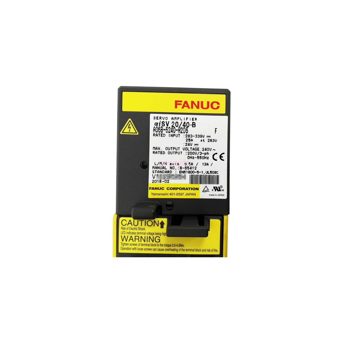 Fanuc Servo Amplifier αiSV 20/40-B A06B-6240-H206
