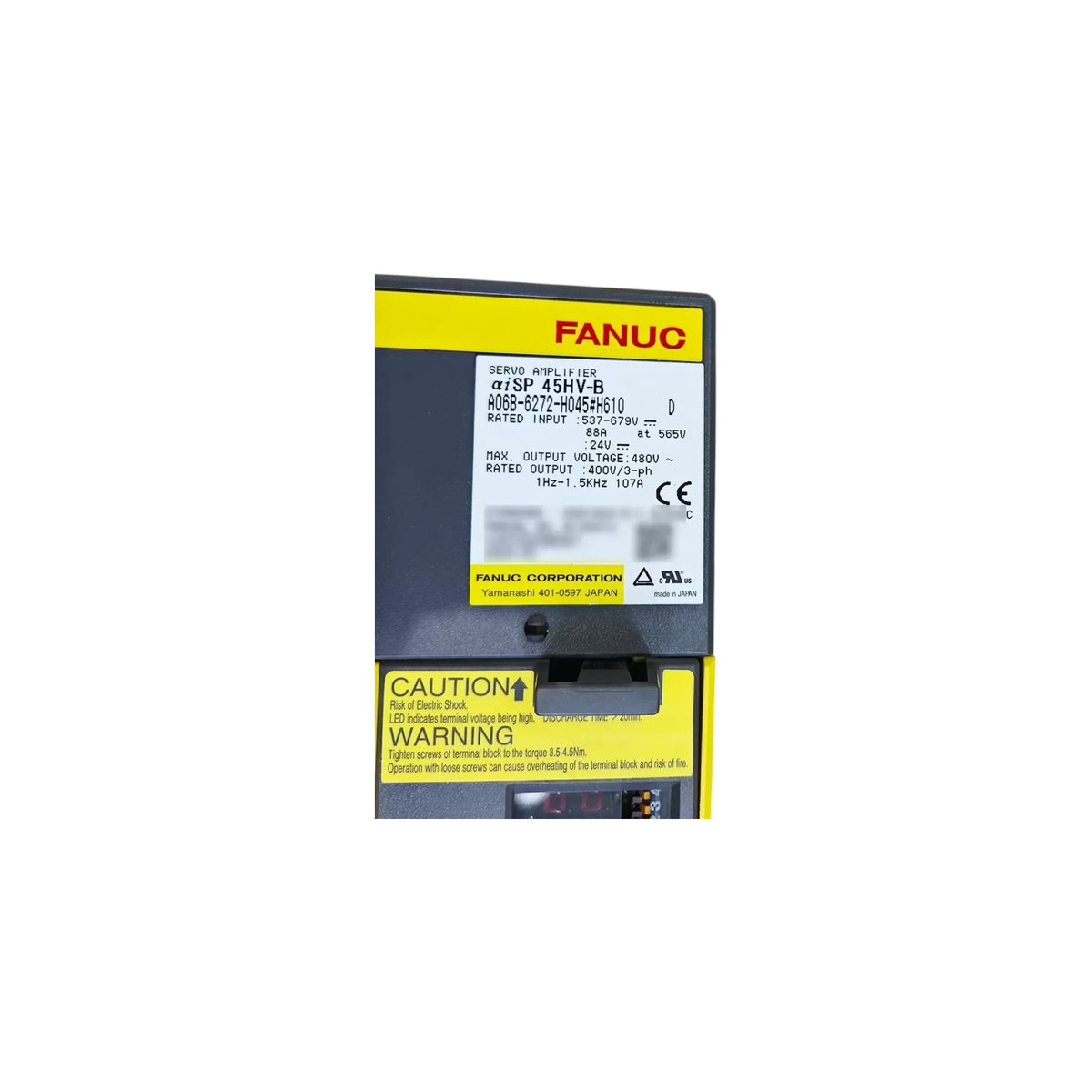 Fanuc Spindle Amplifier αiSP 60HV-B A06B-6272-H060#H610