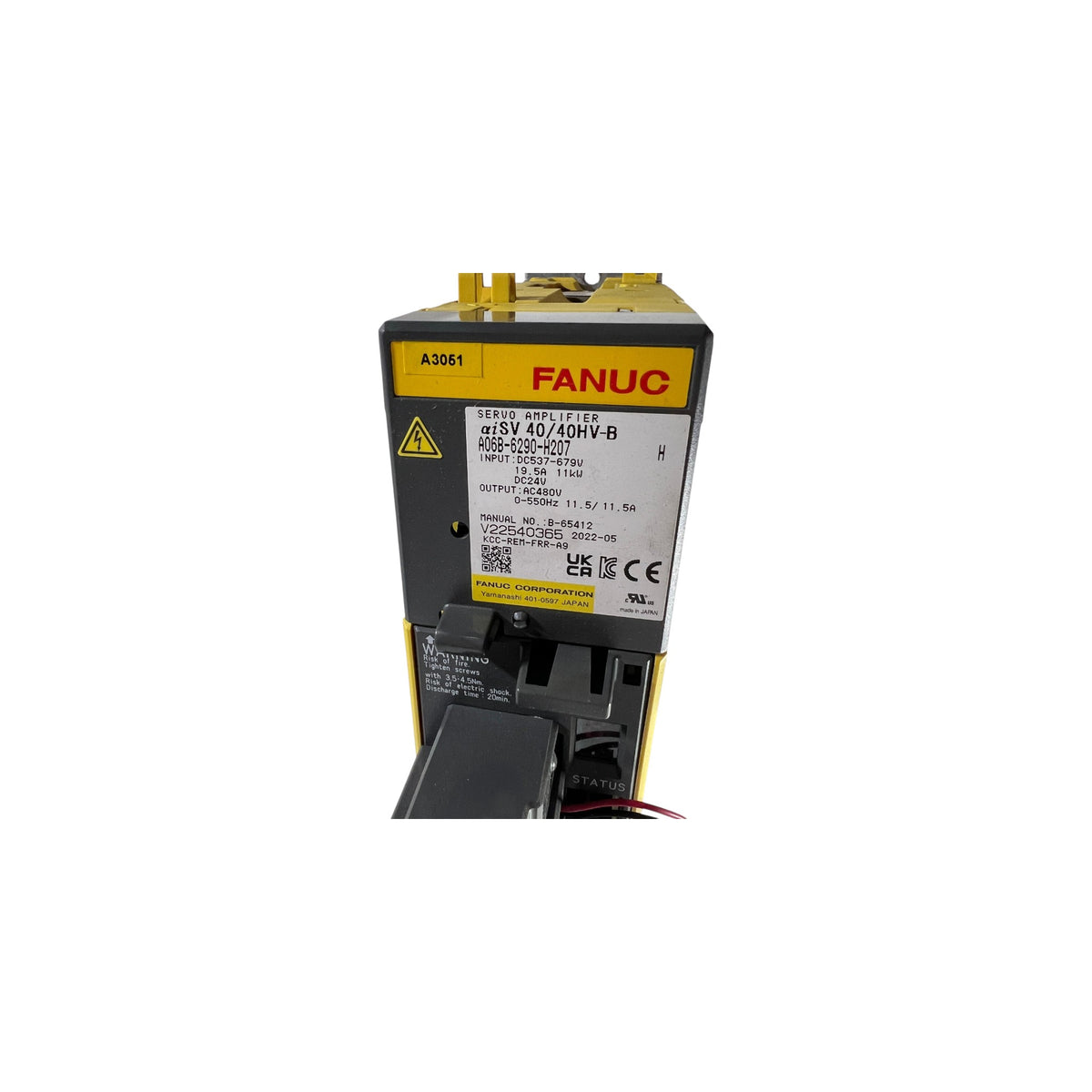 Fanuc Servo Amplifier αiSV 40/40HV-B A06B-6290-H207