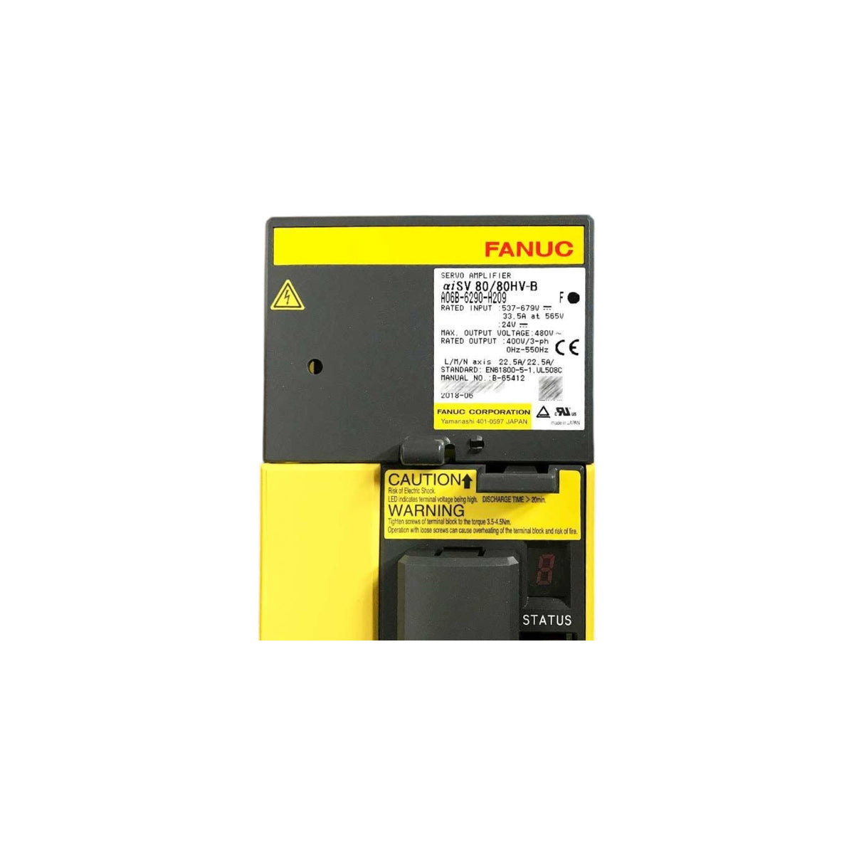 Fanuc Servo Amplifier αiSV 80/80HV-B A06B-6290-H209