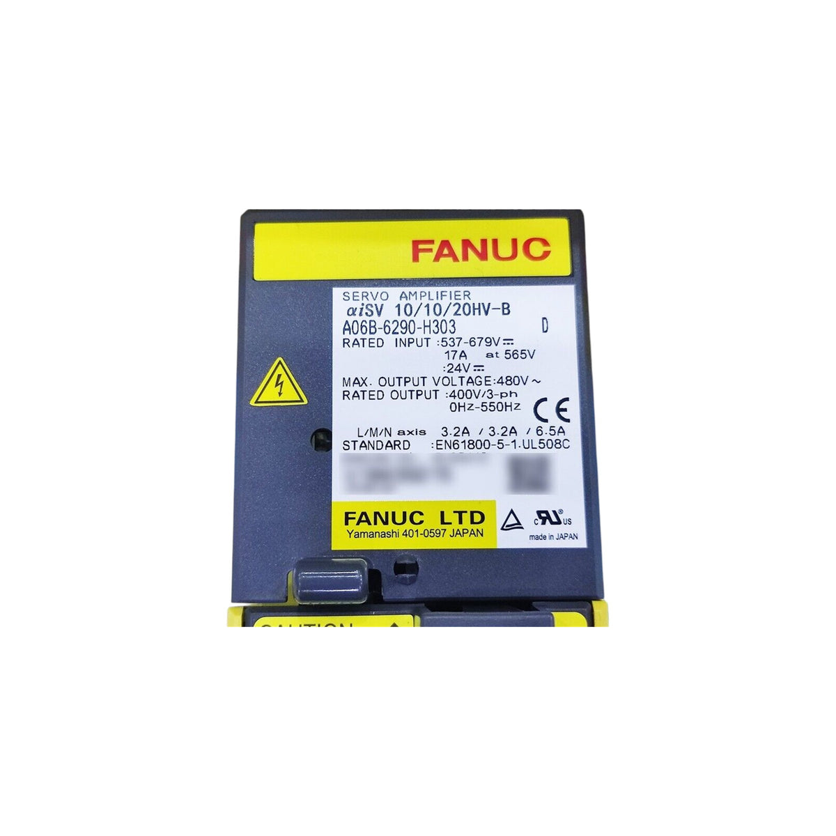 Fanuc Servo Amplifier αiSV 10/10/20HV-B A06B-6290-H303
