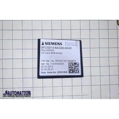 Siemens Compact Flash Card (empty as user memory), 8 GB unit for PPU 6FC5313-6AG00-0AA0