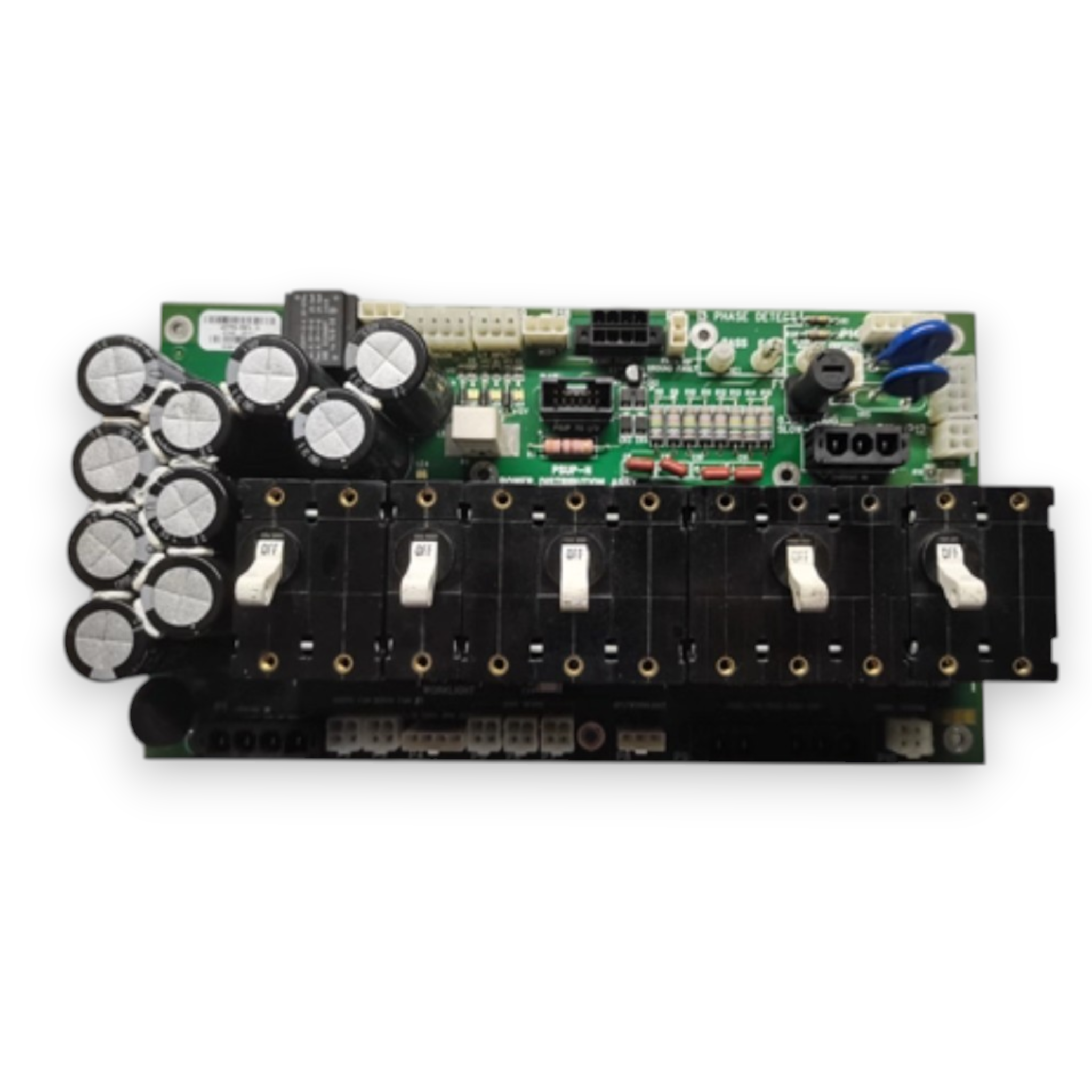 JJAutomation Haas 93-32-4075P PSUP power distribution board for NGC control systems with capacitors and switches