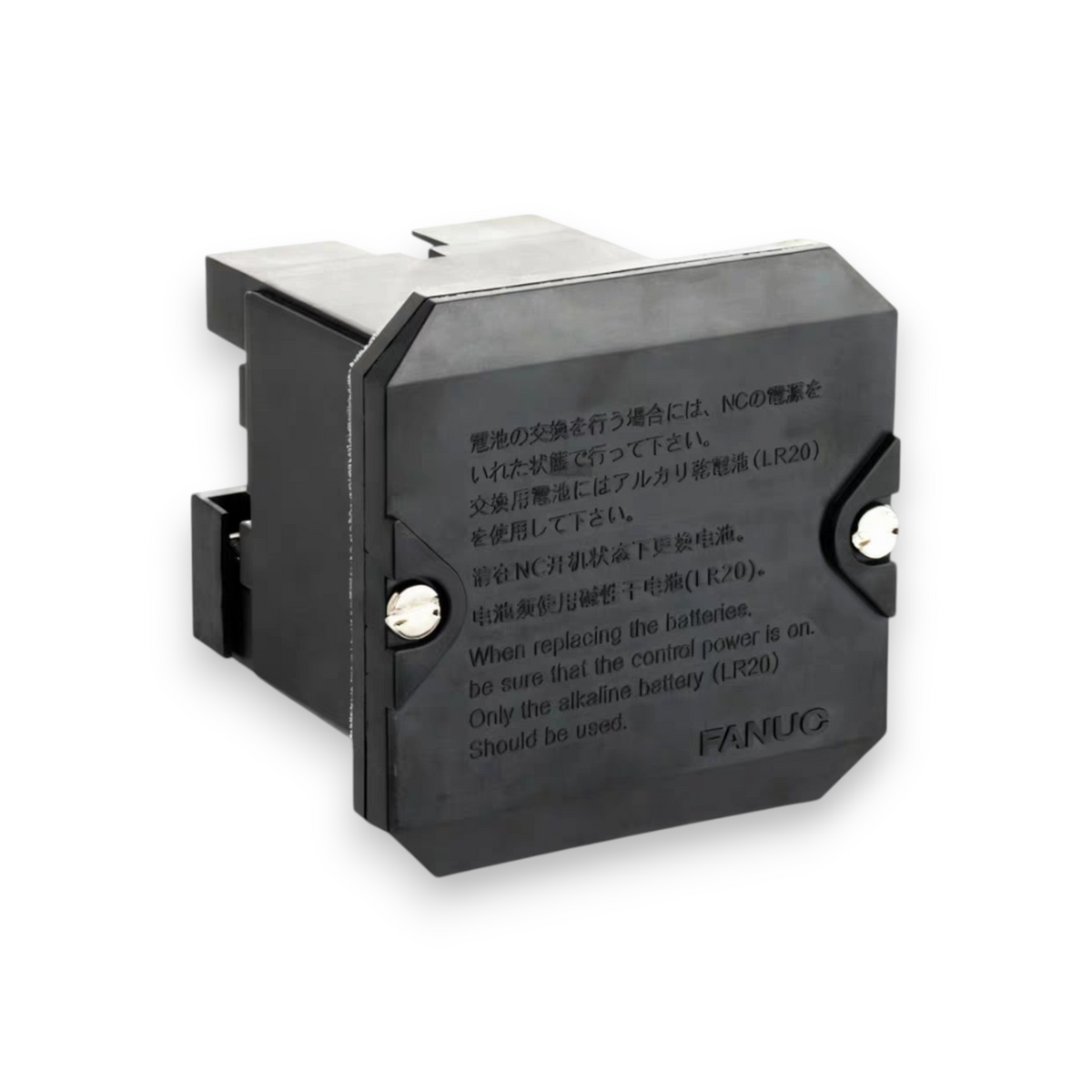 JJAutomation Fanuc A98L-0004-0149 external battery box for absolute pulse coder backup in black plastic housing