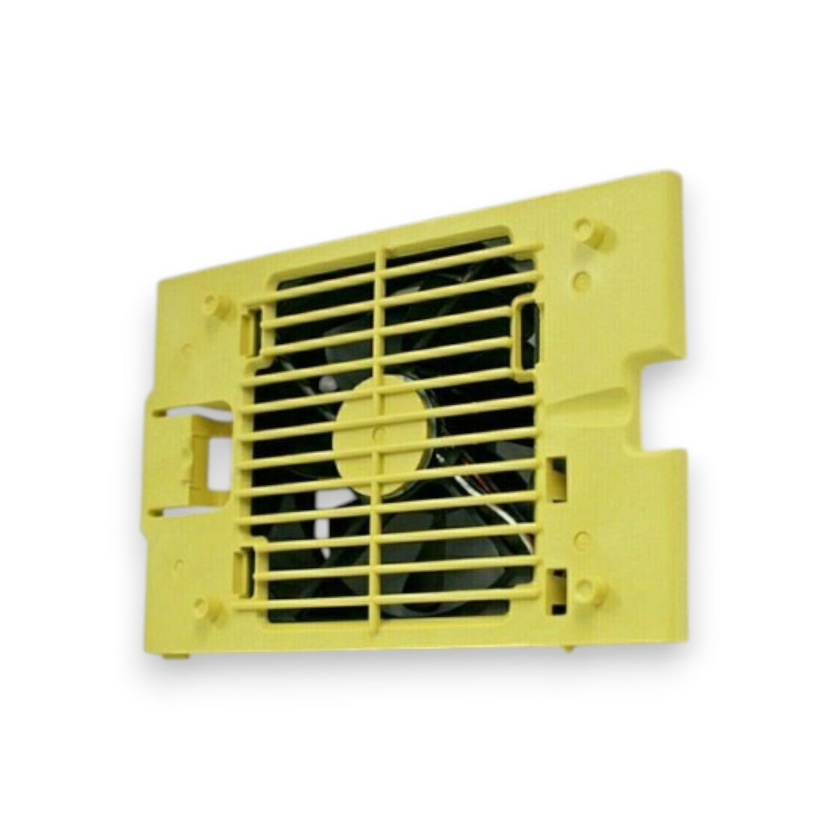 JJAutomation FANUC A02B-0260-C021 cooling fan assembly with yellow mounting bracket for CNC control cabinets