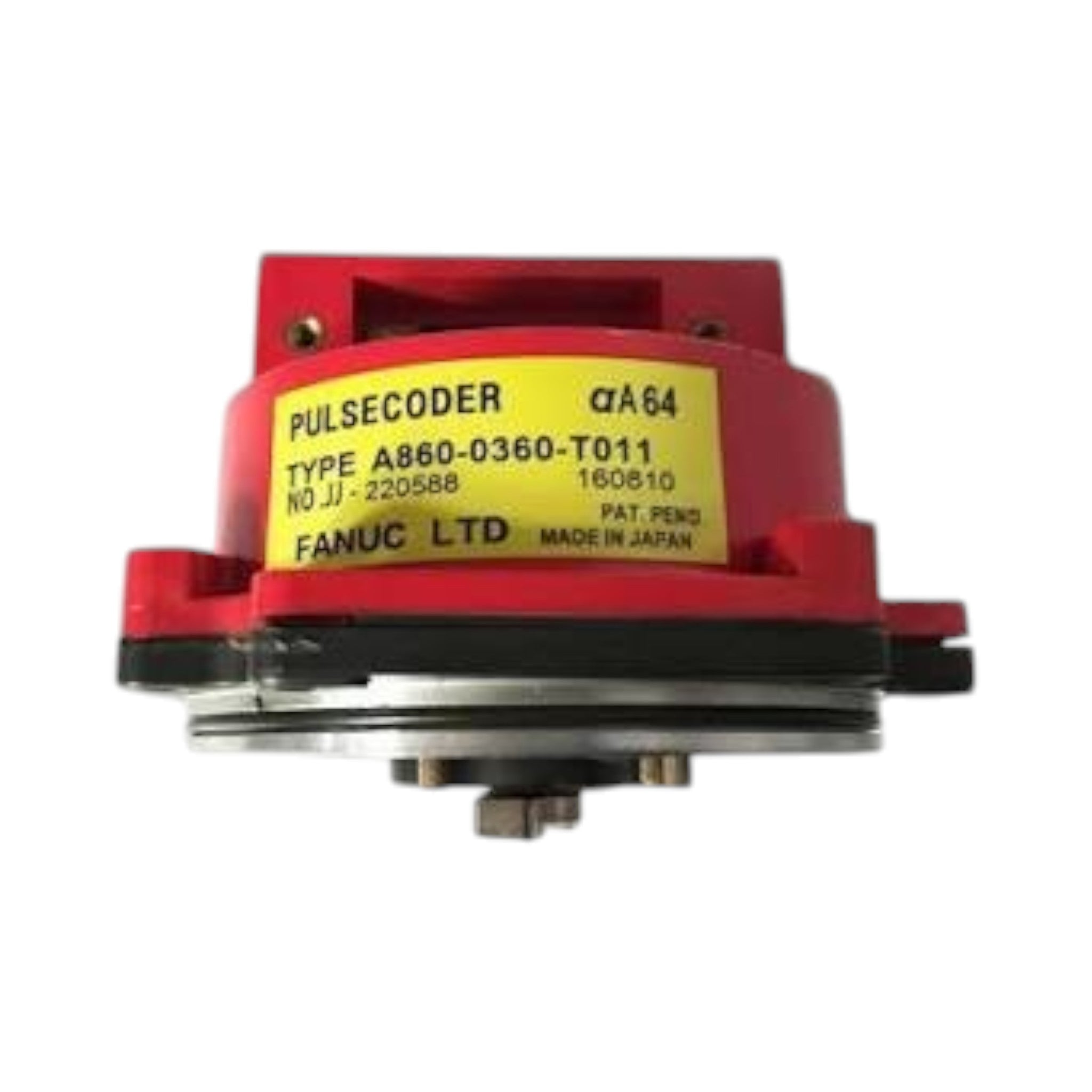 JJAutomation Fanuc A860-0360-T011 alpha A64 pulse coder with yellow label for AC servo motors