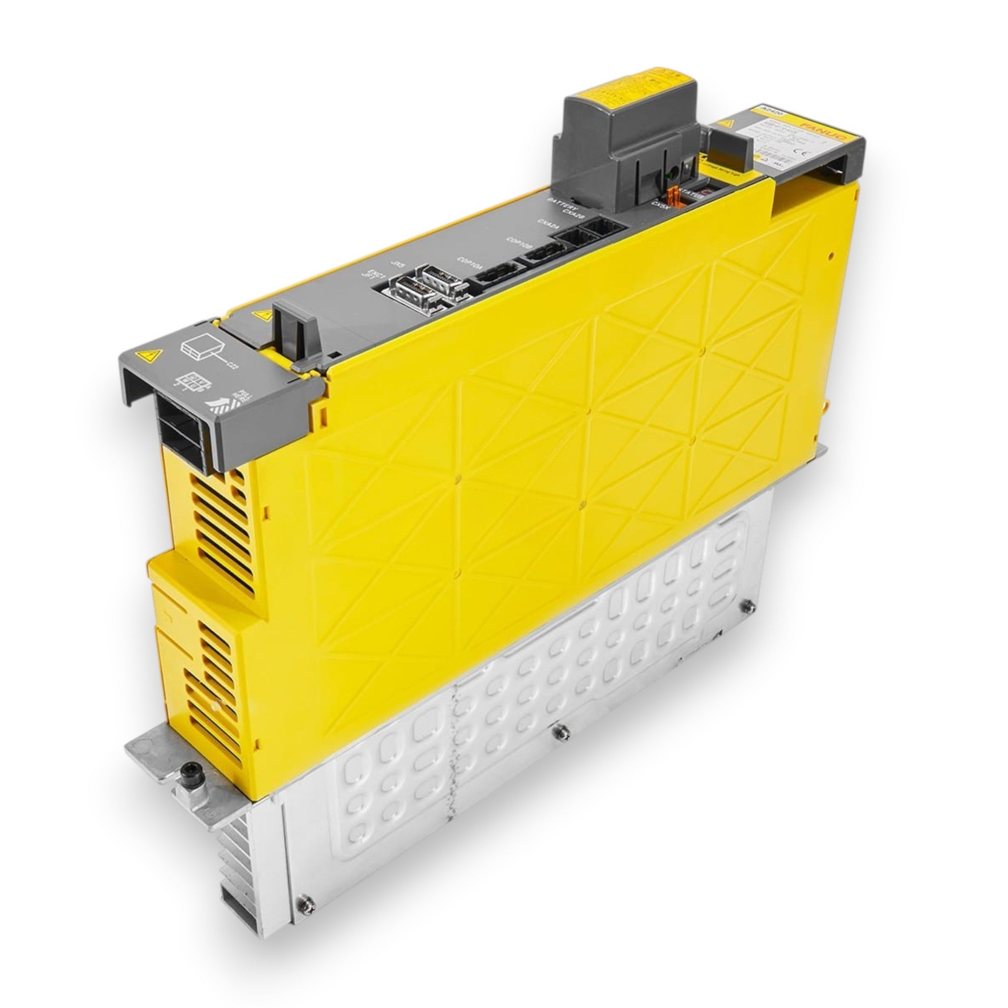 JJAutomation FANUC A06B-6114-H105 ai servo amplifier module with yellow casing for CNC machine axis control