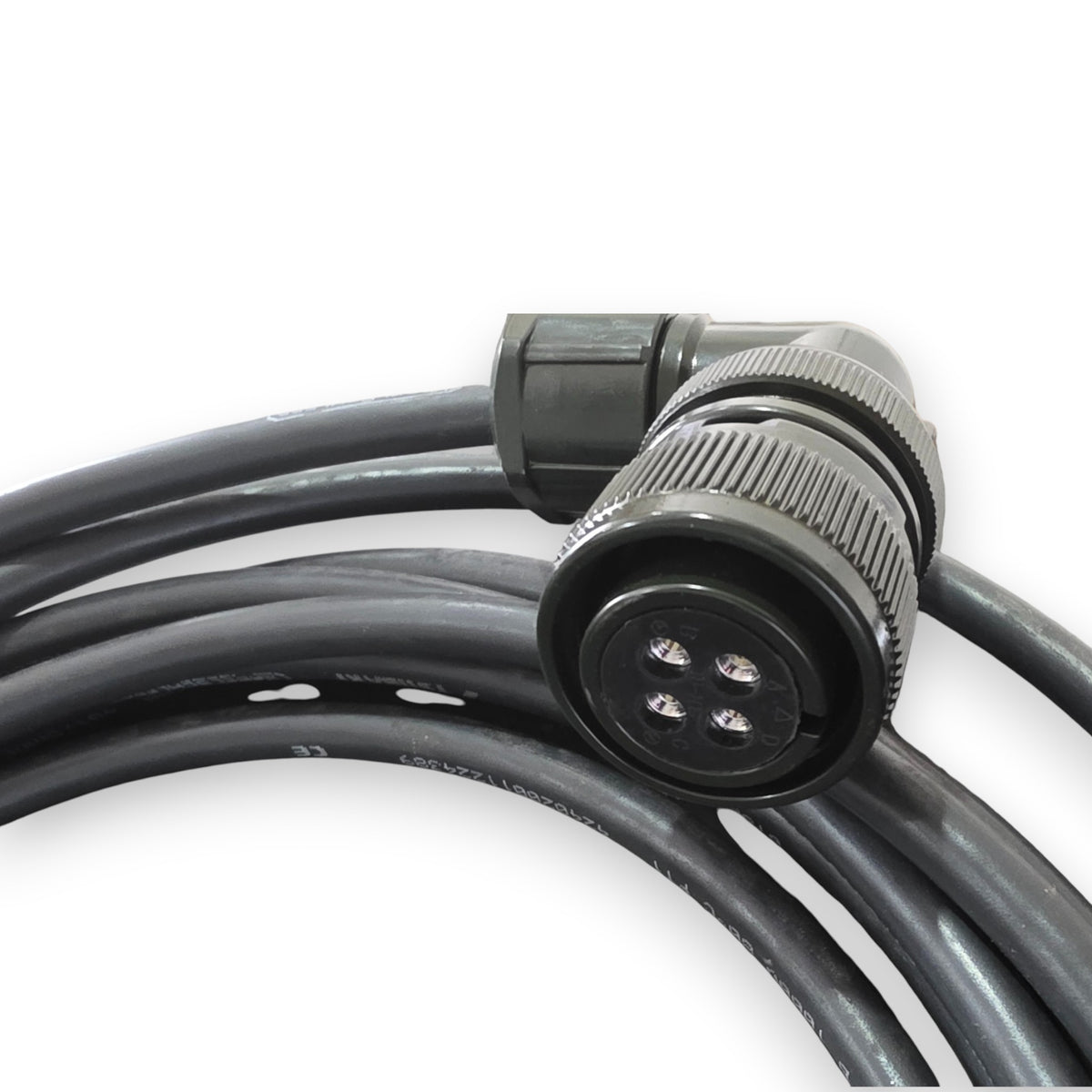 JJAutomation Haas 93-2405 Sigma-1 axis motor and encoder cable with black circular connector for CNC machines