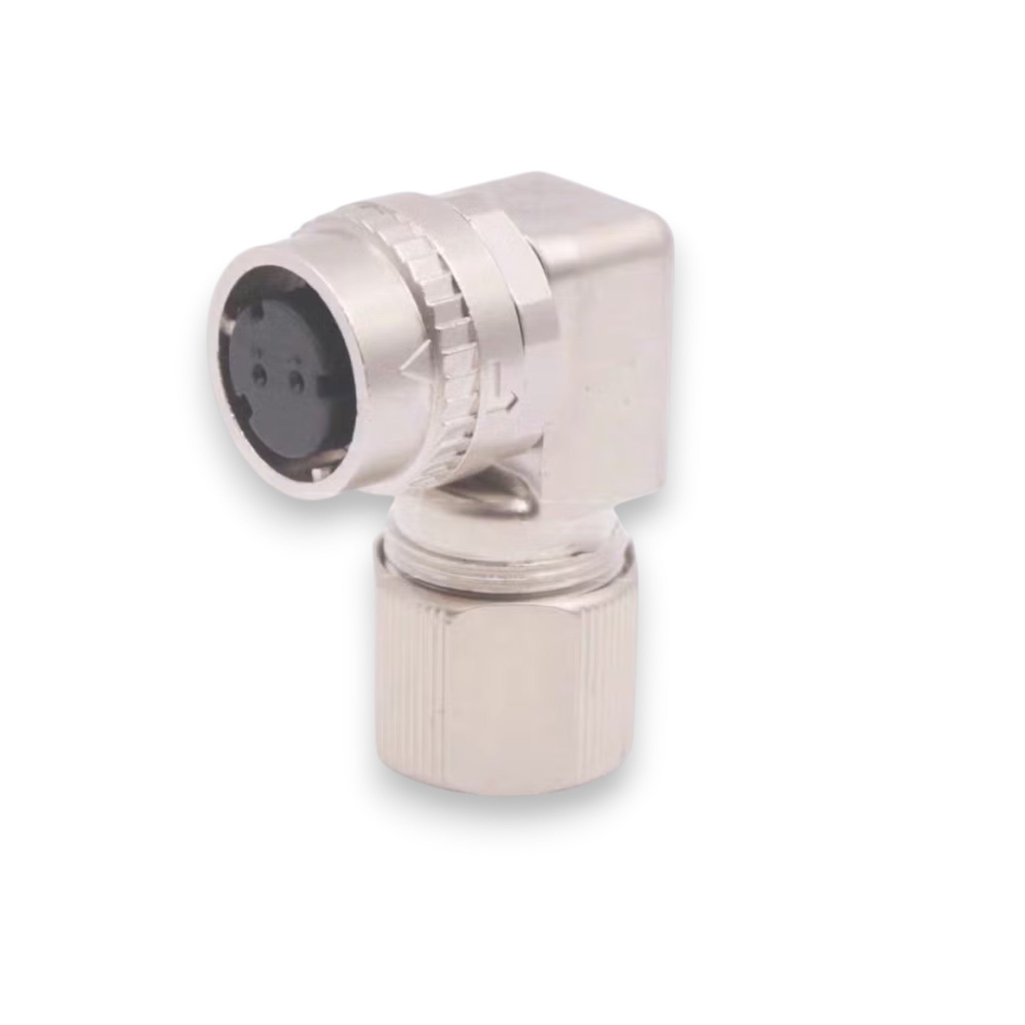 JJAutomation Mitsubishi MR-BKCNS1 2-pin right-angle brake connector with metallic housing