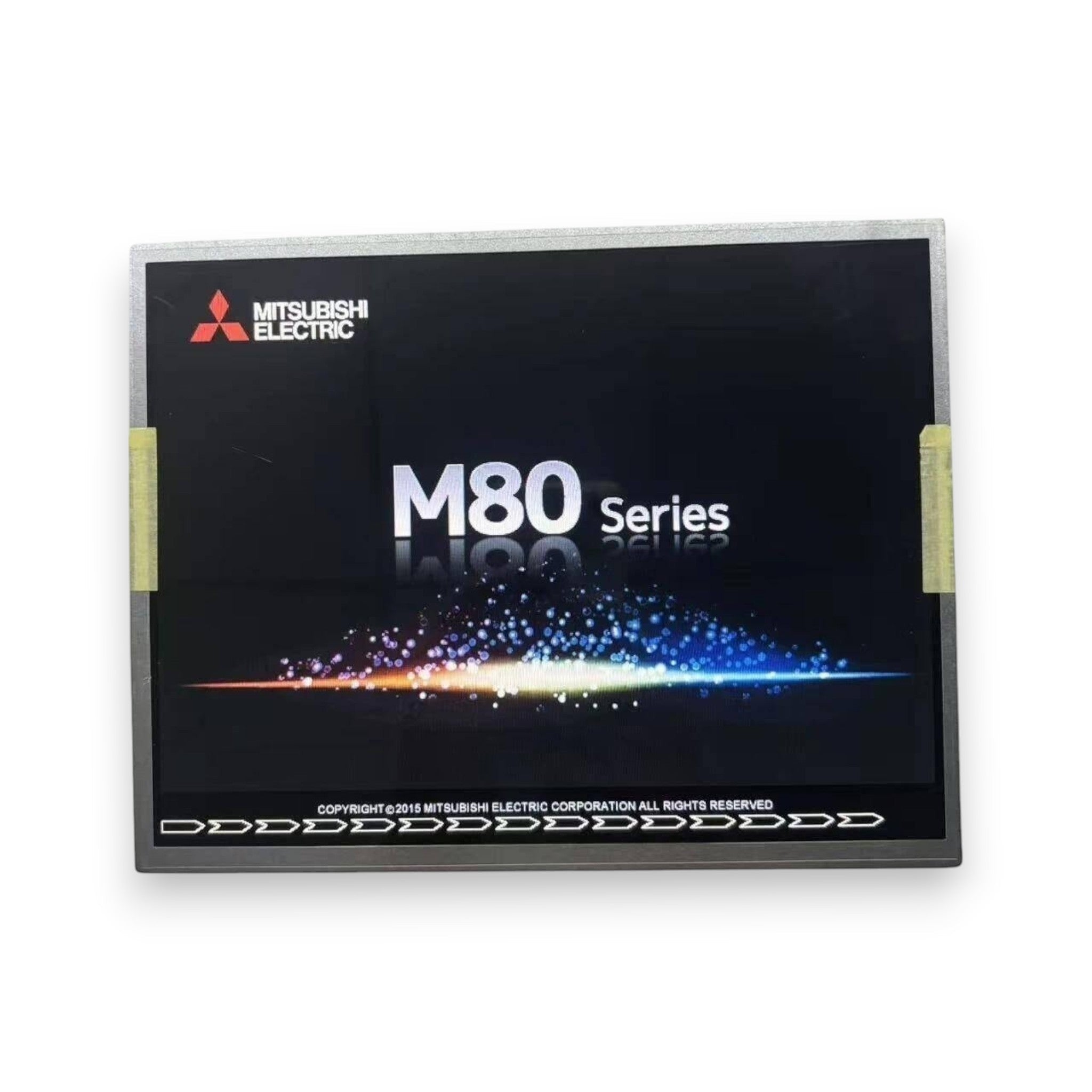 JJAutomation Mitsubishi AA104VJ05-DE3 LCD display unit for CNC machines showing M80 Series interface