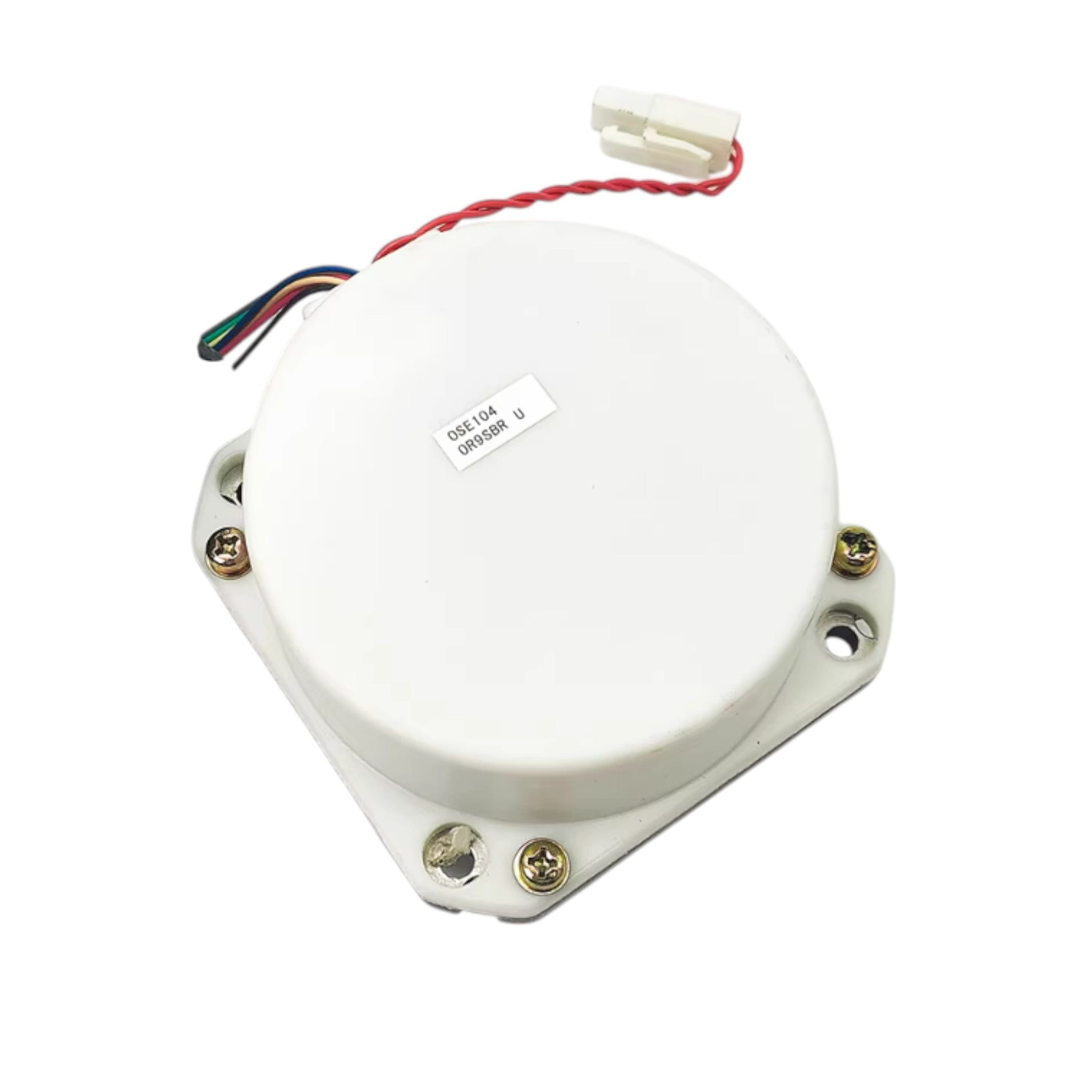 JJAutomation Mitsubishi OSA105 rotary encoder with white circular housing and wiring connector for industrial motors
