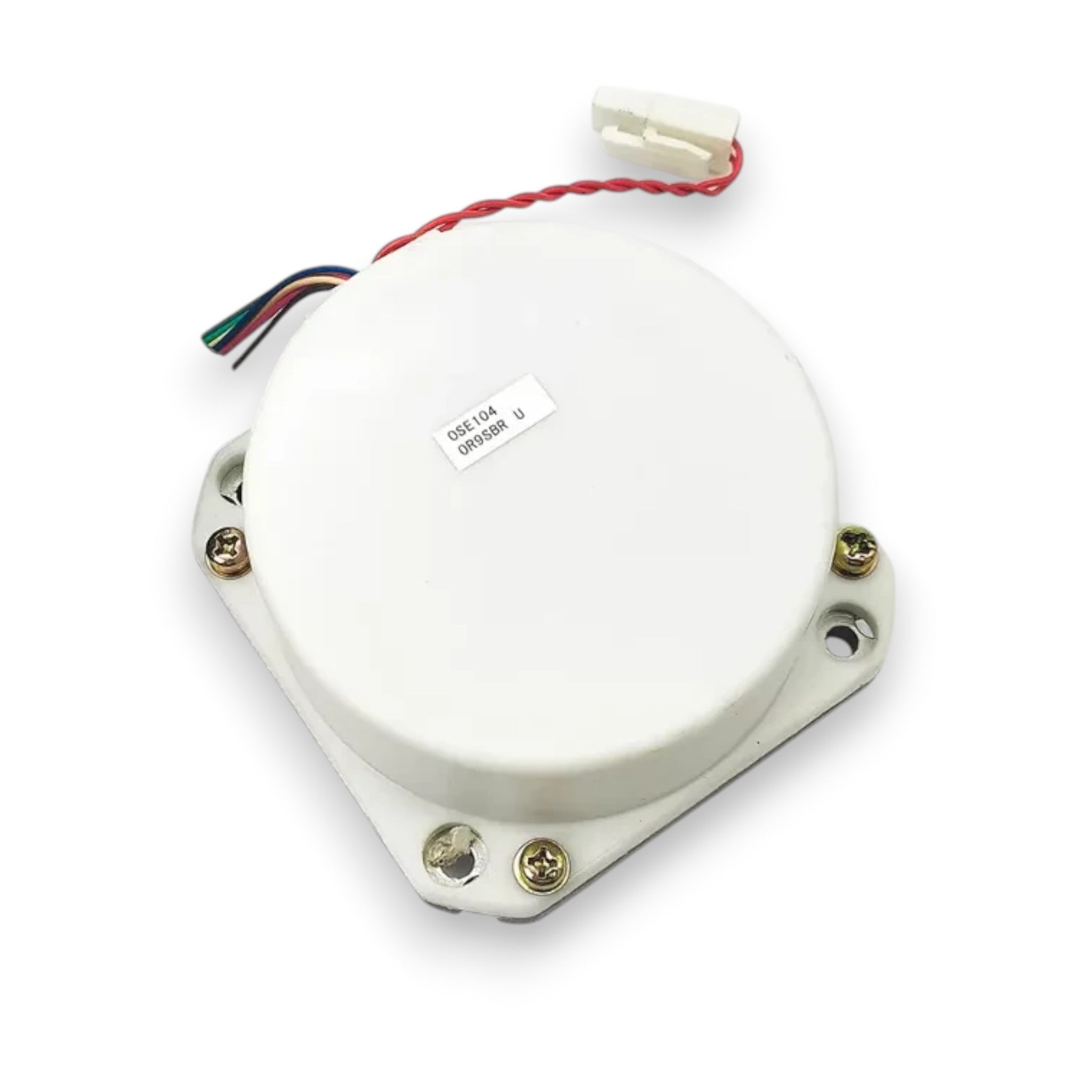 JJAutomation Mitsubishi OSE105 rotary servo encoder with white housing and electrical wiring connector