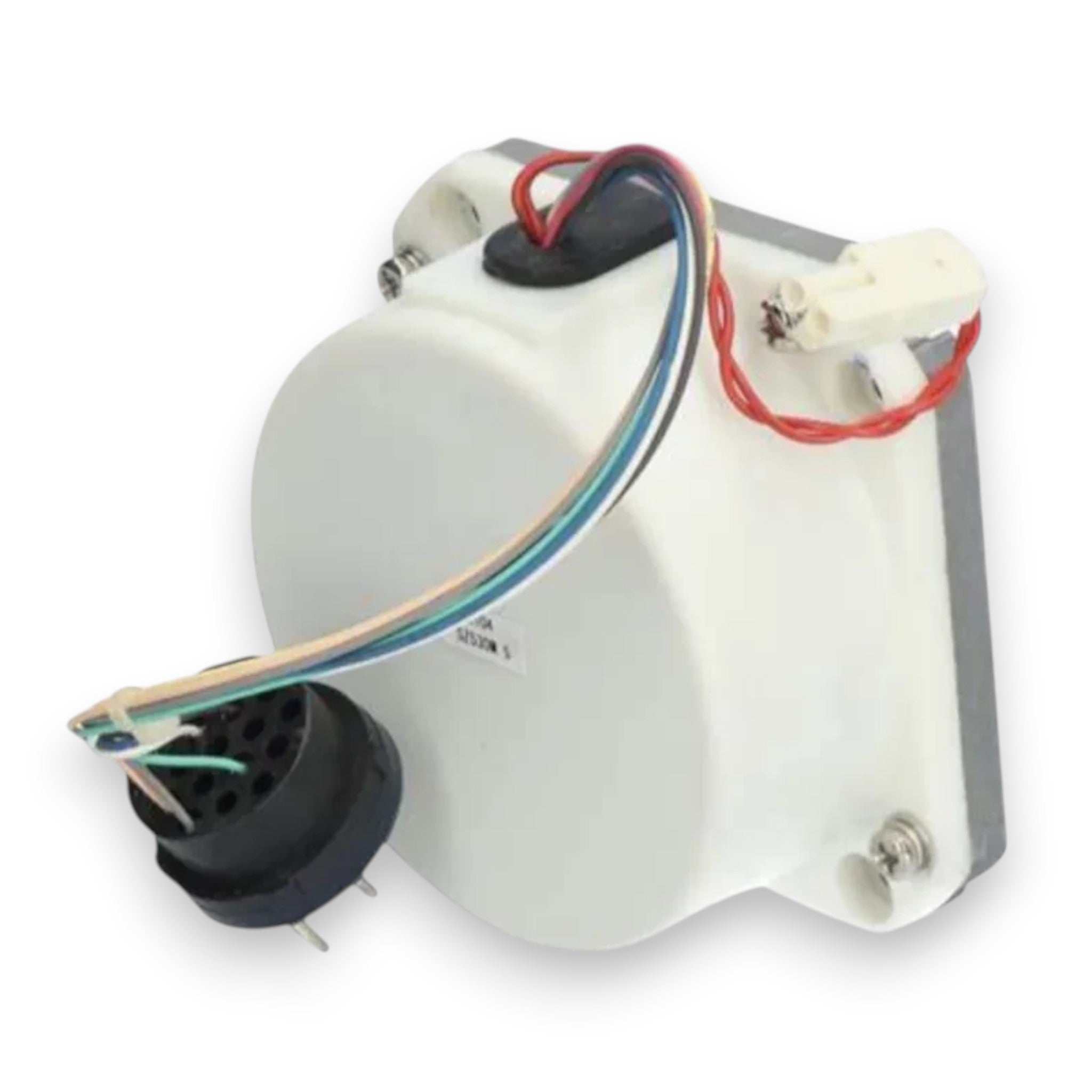 JJAutomation Mitsubishi OSE105 rotary servo encoder with white housing and multi-colored wiring harness