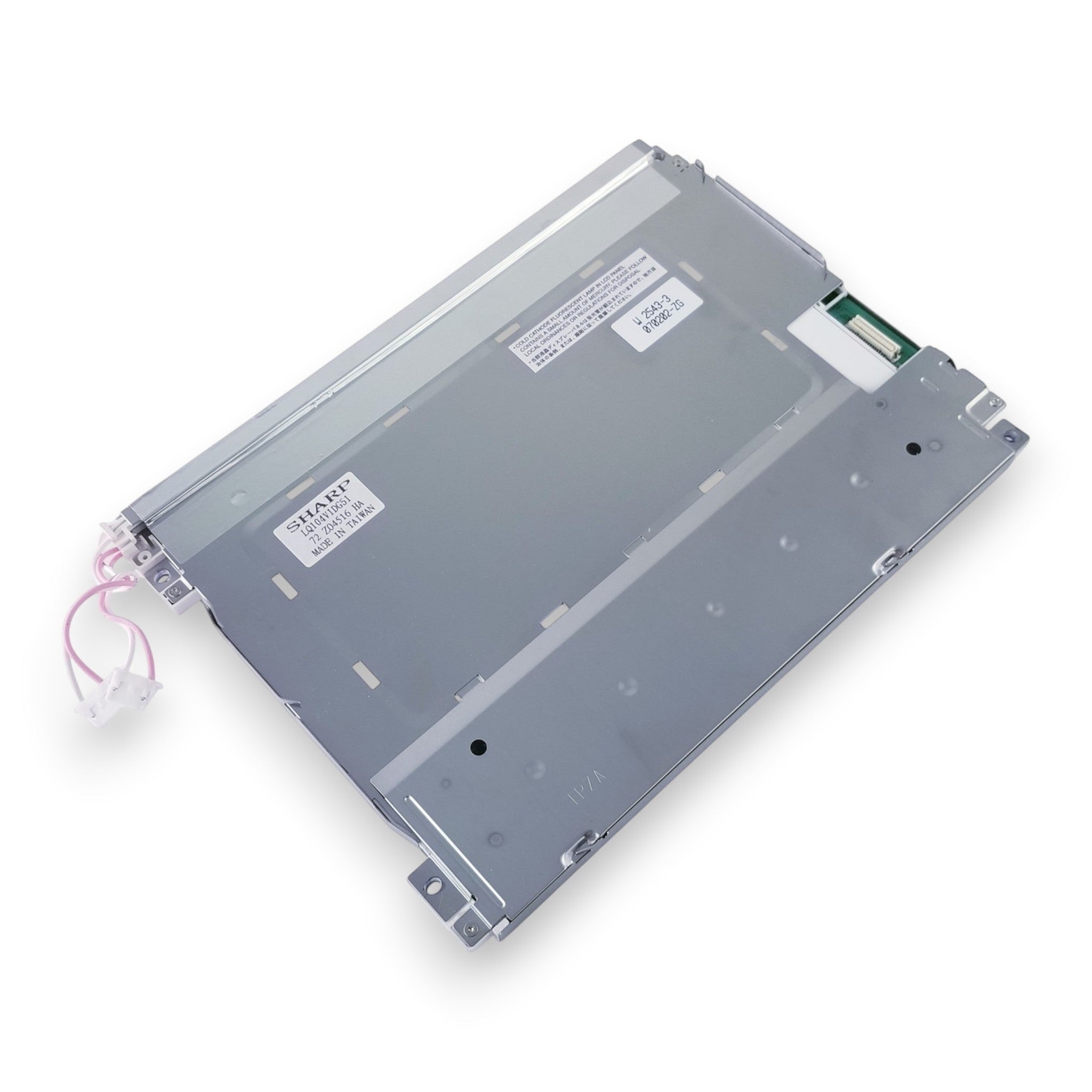 JJAutomation Sharp LQ104V1DG51 LCD display unit for CNC machines with metal frame and wiring