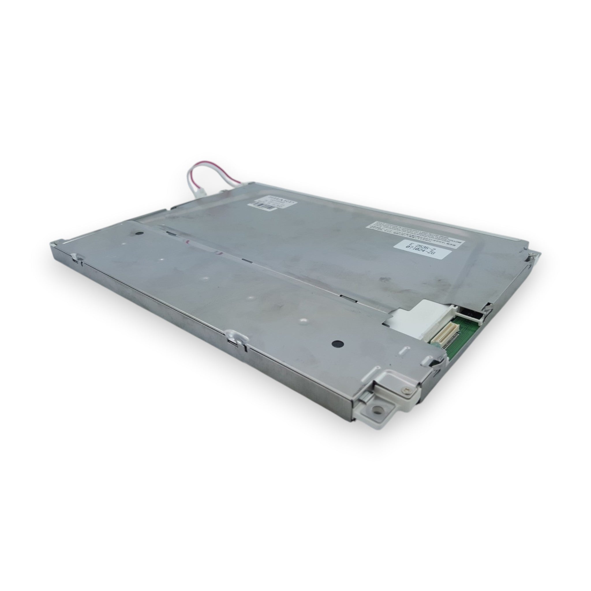 JJAutomation Sharp LCD LQ10D368 display unit for CNC machines with metal casing and connector cables