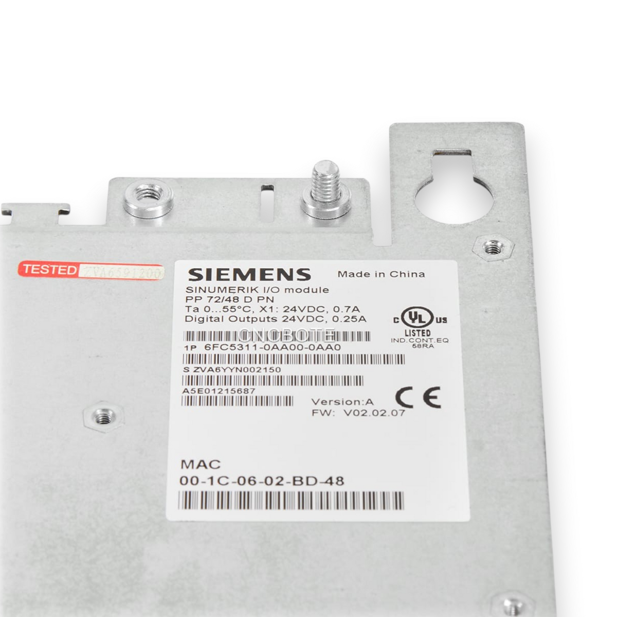 JJAutomation Siemens 6FC5311-0AA00-0AA0 Sinumerik I/O module panel processing unit with technical specifications