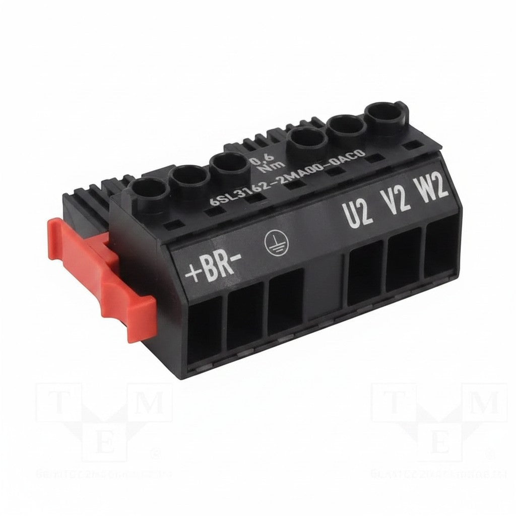 JJAutomation Siemens electrical terminal block with red release lever and labeled ports for industrial power systems.