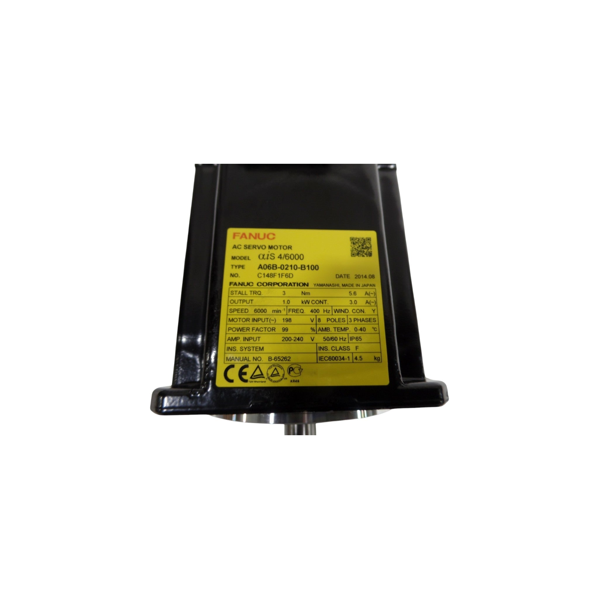 Fanuc Servo Motor αiS 4/6000 A06B-0210