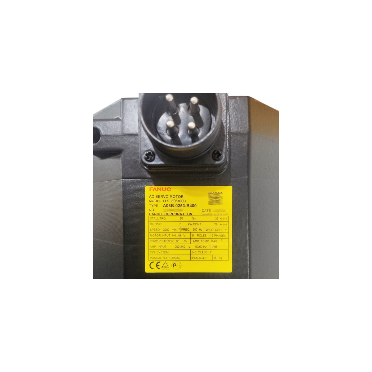 Fanuc Servo Motor αiF 30/3000 A06B-0253