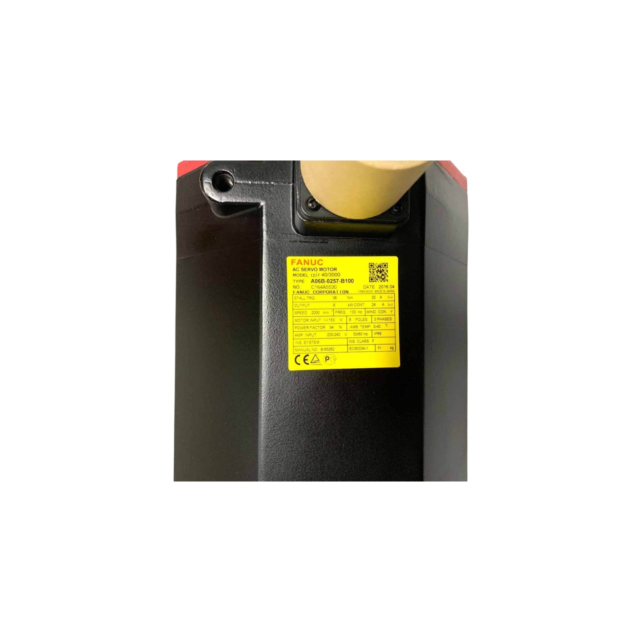 Fanuc Servo Motor αiF 40/3000 / with fan A06B-0257