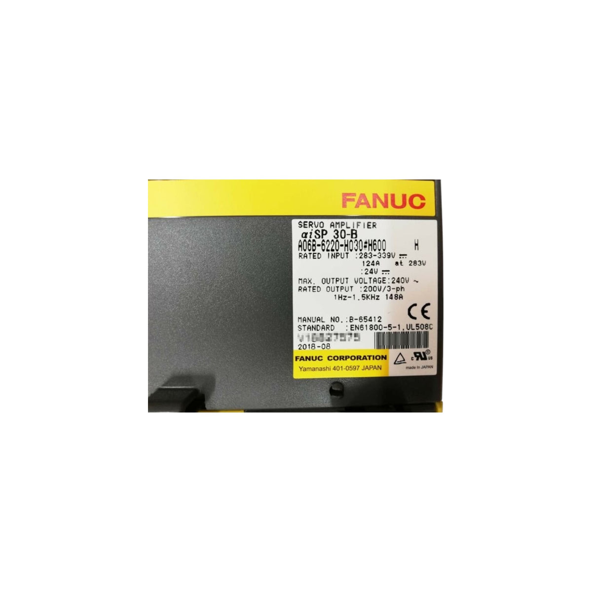Fanuc Spindle Amplifier αiSP 30-B A06B-6220-H030#H600