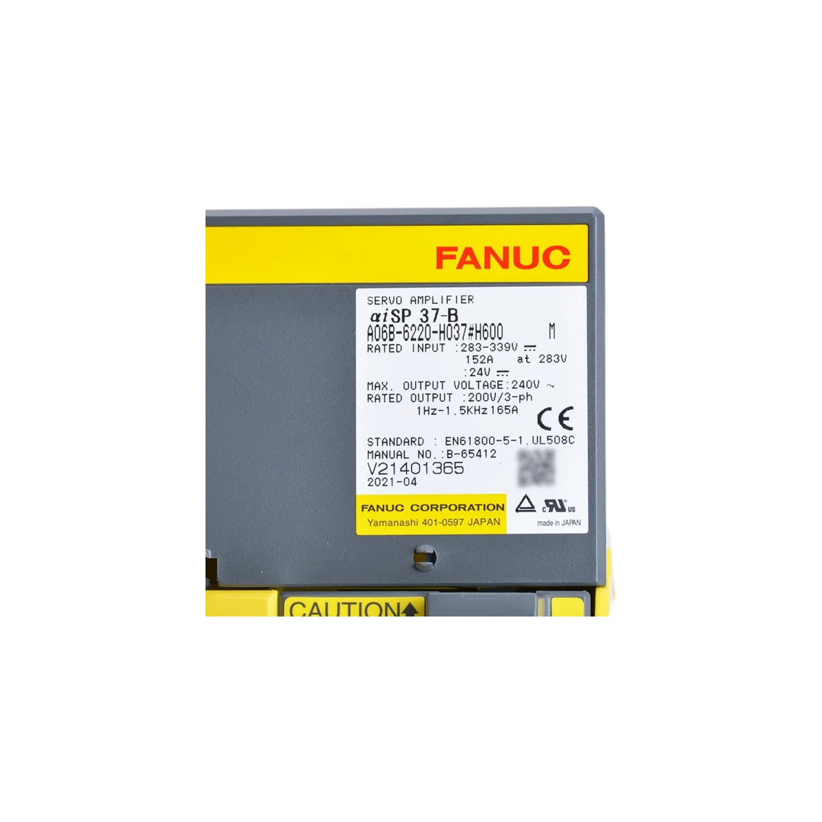 Fanuc Spindle Amplifier αiSP 37-B A06B-6220-H037#H600