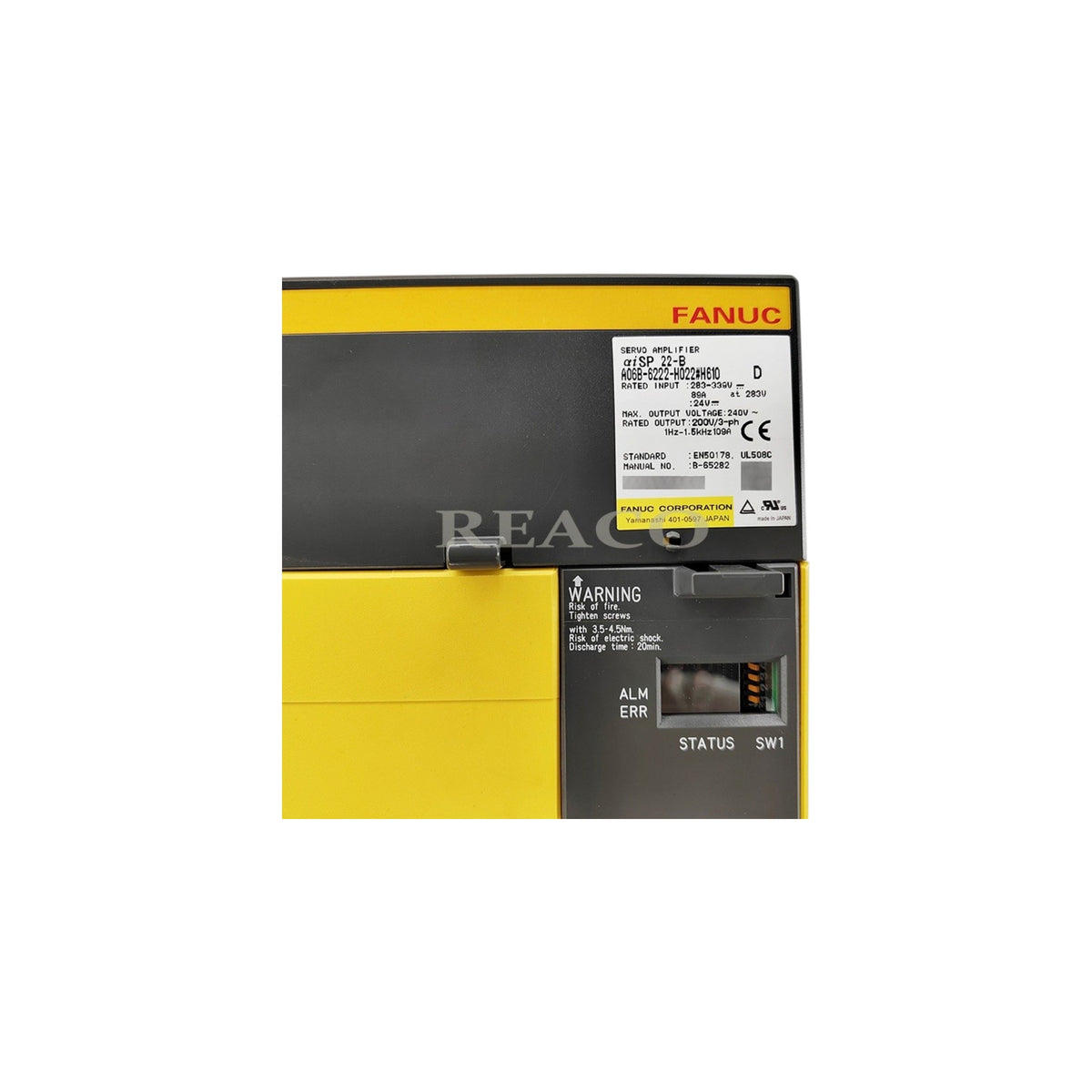 Fanuc Spindle Amplifier αiSP 22-B A06B-6222-H022#H610
