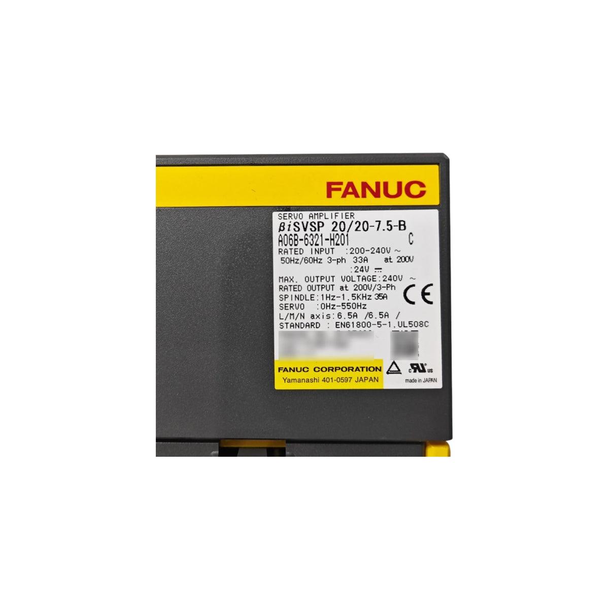 Fanuc Combi Drive βiSVSP 20/20-7.5-B A06B-6321-H201