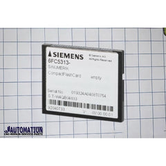 Siemens Compact Flash Card (empty), 2 GB unit for PPU 6FC5313-5AG00-0AA2