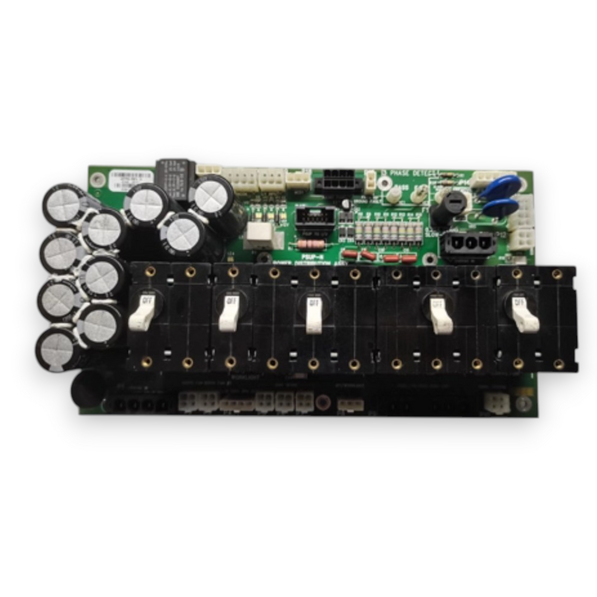 JJAutomation Haas 93-32-4075P PSUP power distribution board for NGC control systems with capacitors and switches