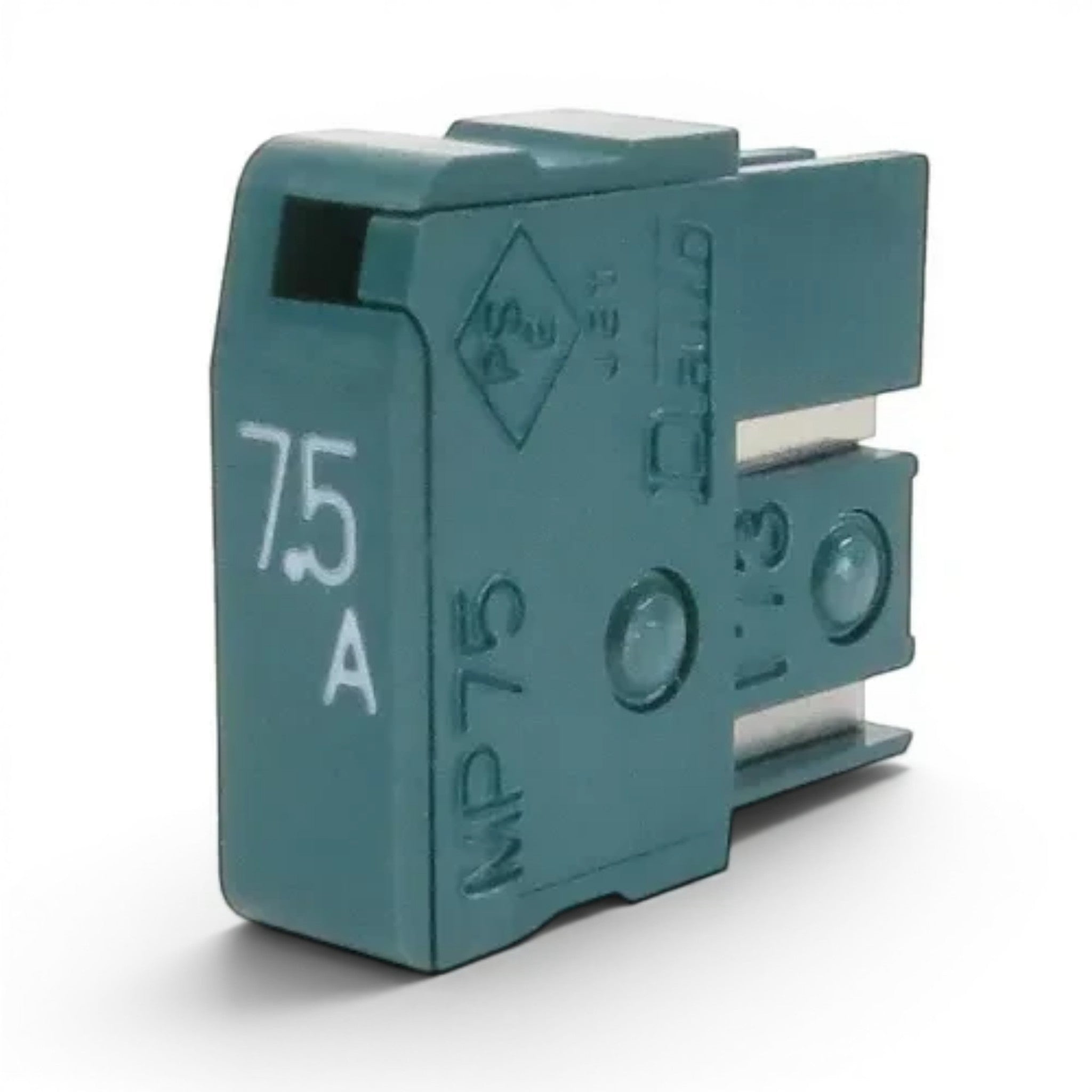 JJAutomation Daito MP75 7.5A CNC fuse, model A60L-0001-0046, green plastic housing for industrial machinery.