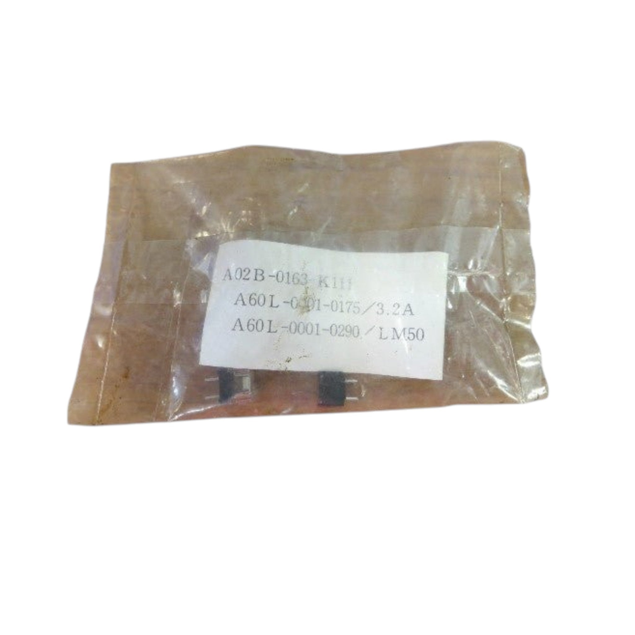 JJAutomation Fanuc A02B-0163-K111 CNC machine fuse in protective packaging with part label