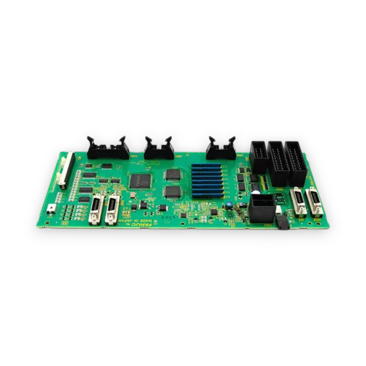 JJAutomation Fanuc A20B-2004-0740 I/O PCB for machine operator panels with green circuit board and connectors
