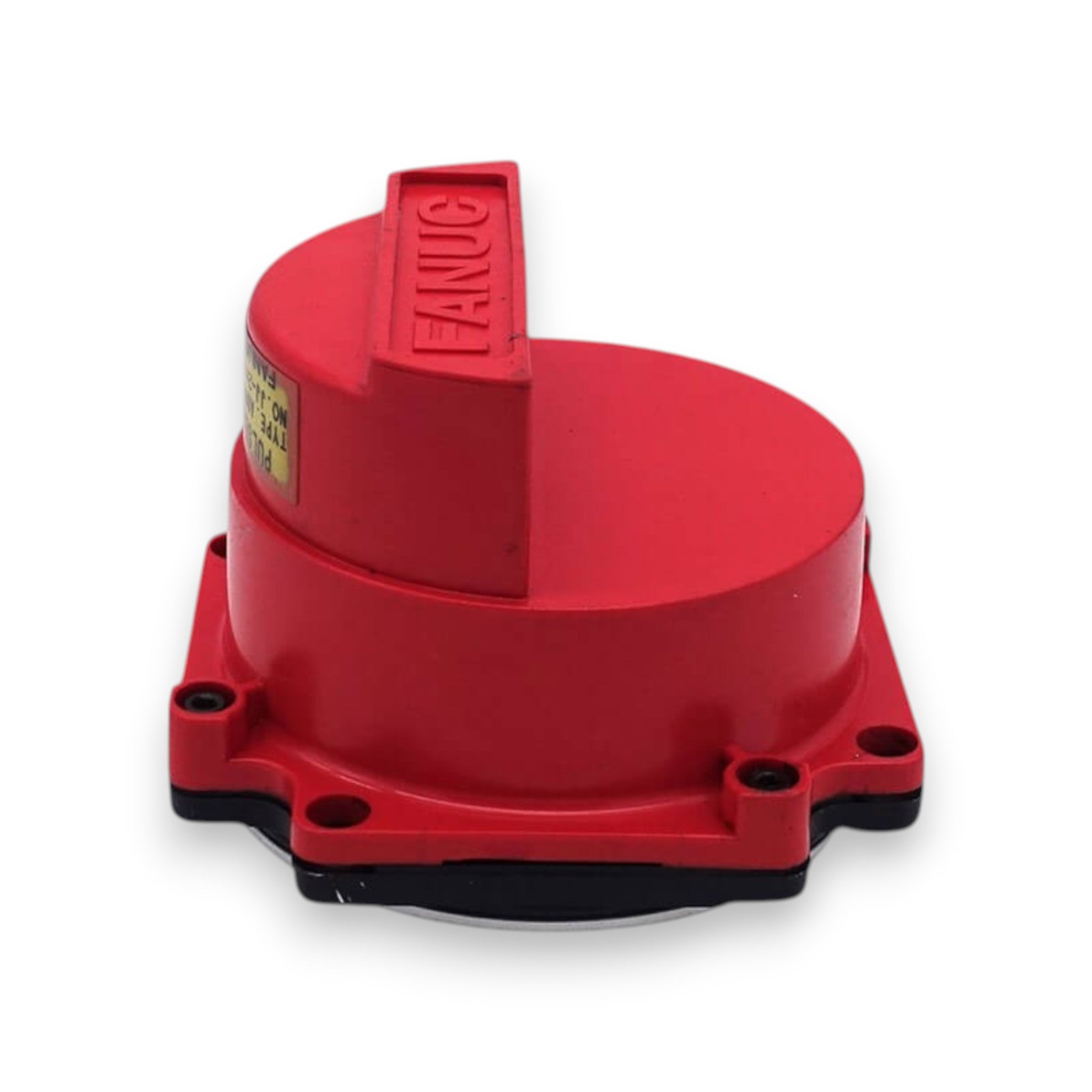 JJAutomation Fanuc A860-0360-T001 alpha A64 pulse coder in red, featuring absolute position feedback for servo motors.