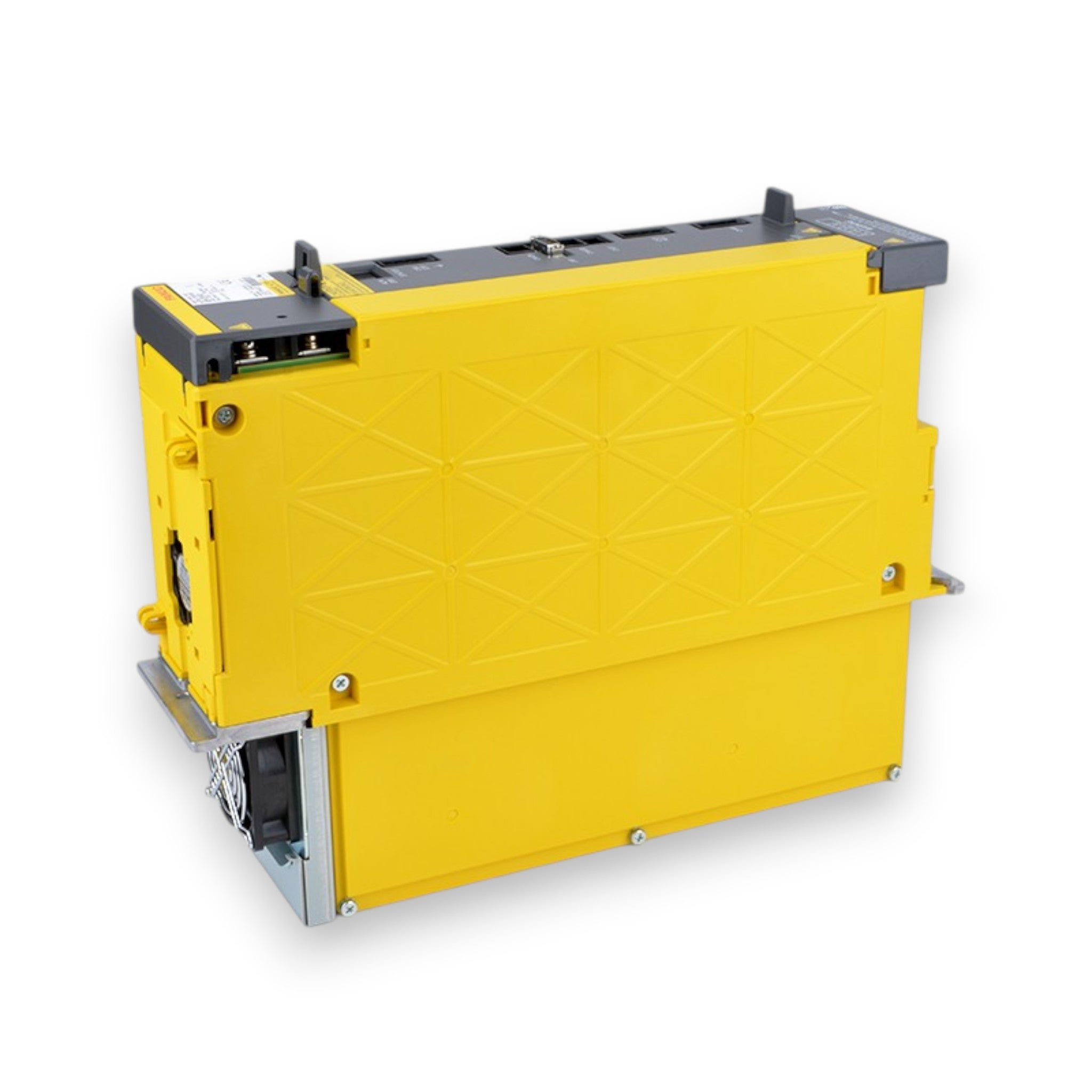 JJAutomation Fanuc αiPS 11HV-B power supply module in yellow, designed for 400V CNC servo and spindle systems.