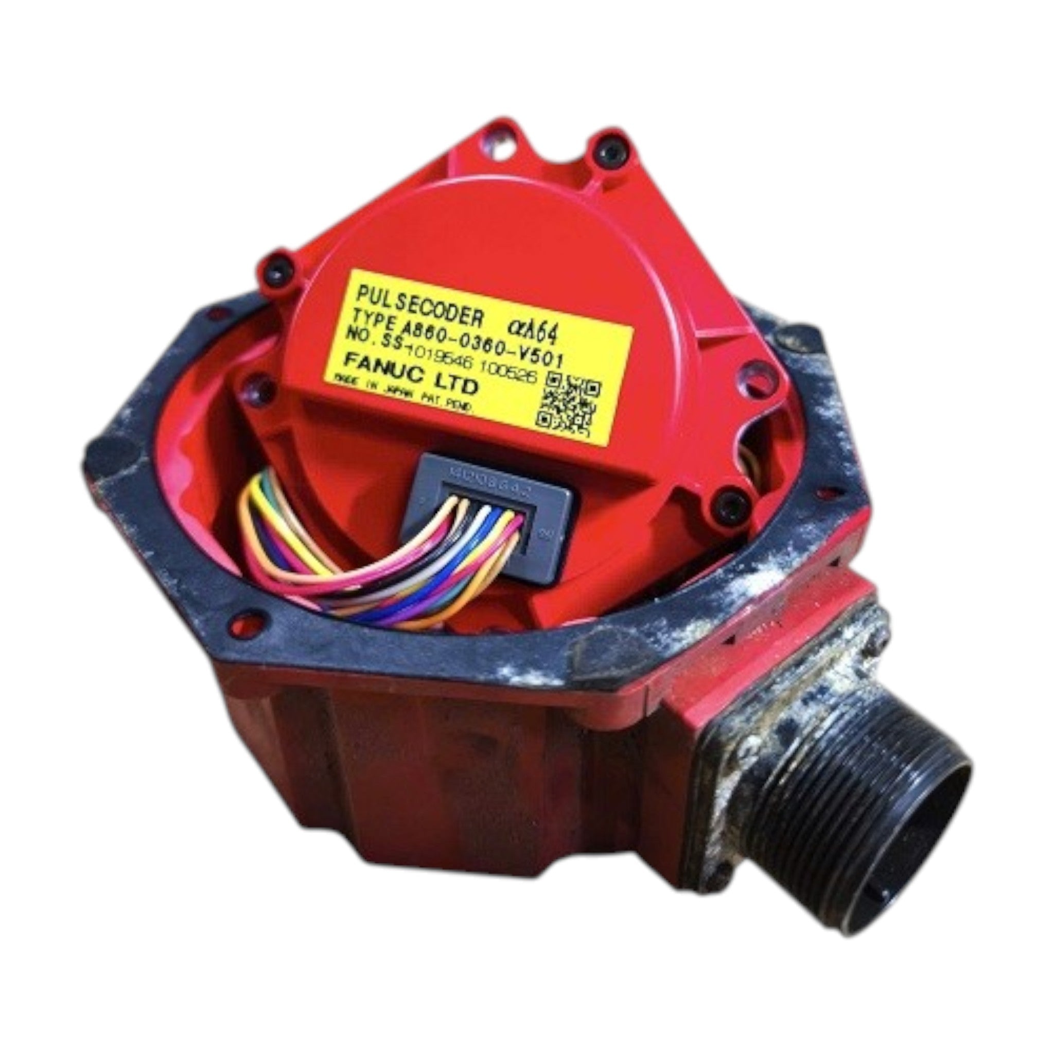 JJAutomation Fanuc A860-0365-T101 alpha i64 incremental pulse coder for servo motors with red housing