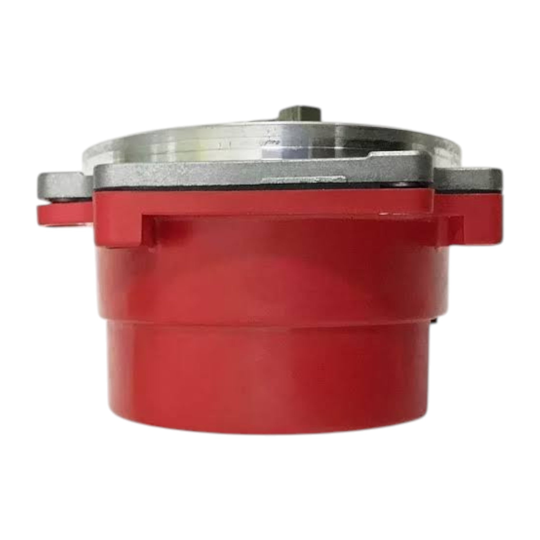 JJAutomation Fanuc A860-0360-T201 servo motor encoder with a red cylindrical housing and silver metal mounting flange.