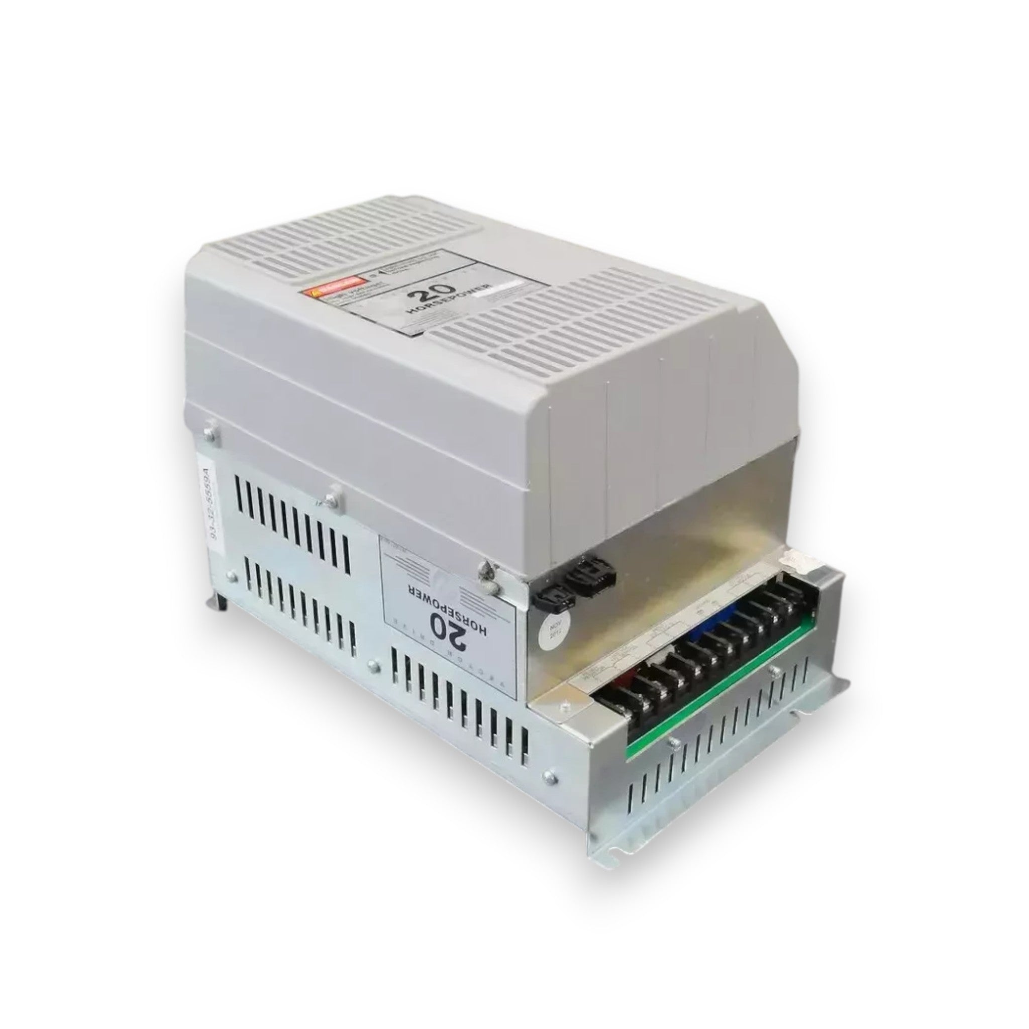 JJAutomation Haas 20 HP Vector Drive 93-32-5559A spindle inverter for CNC machines in a grey metal housing