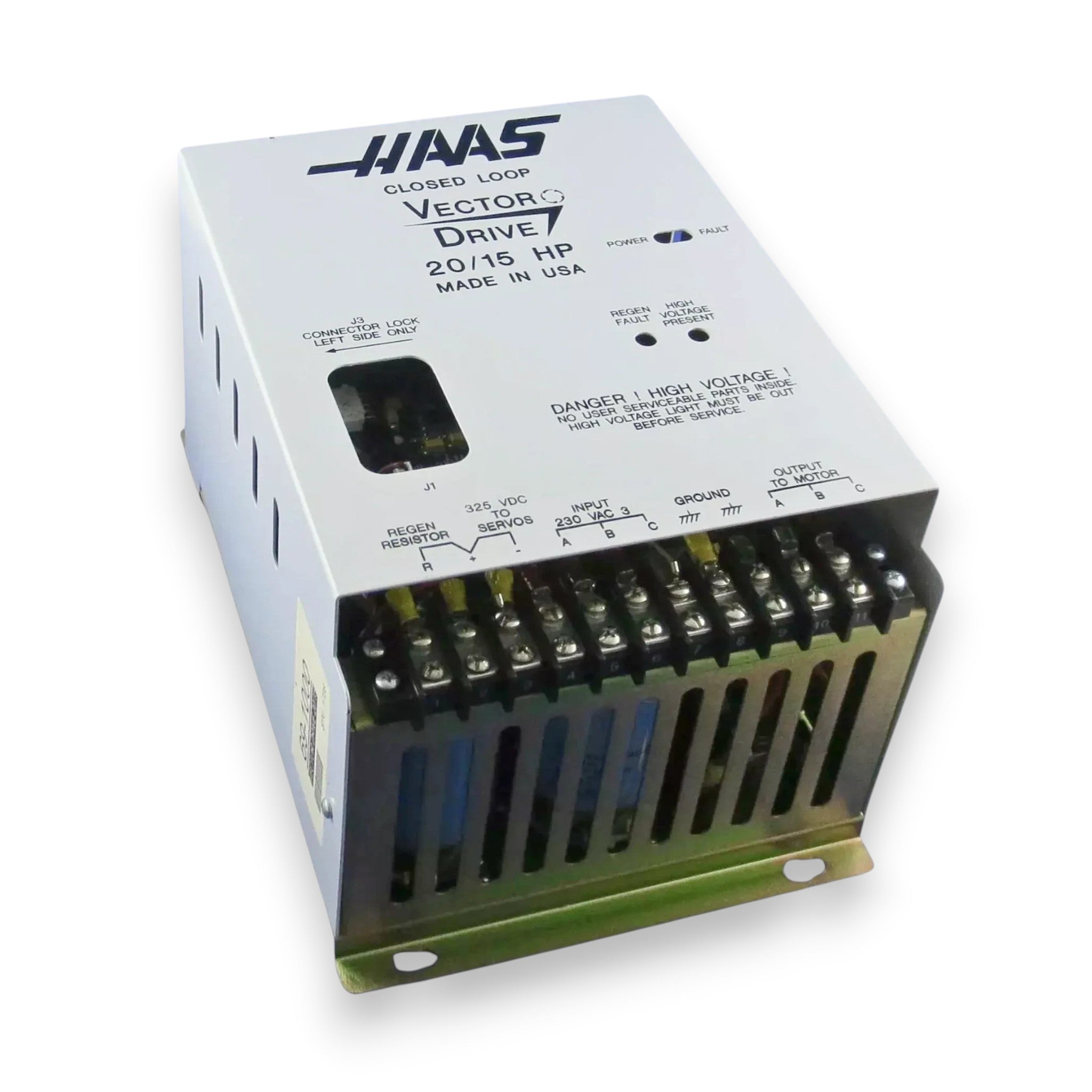 JJAutomation Haas 93-69-1000 20/15 HP vector drive spindle inverter for CNC machines with white metal casing