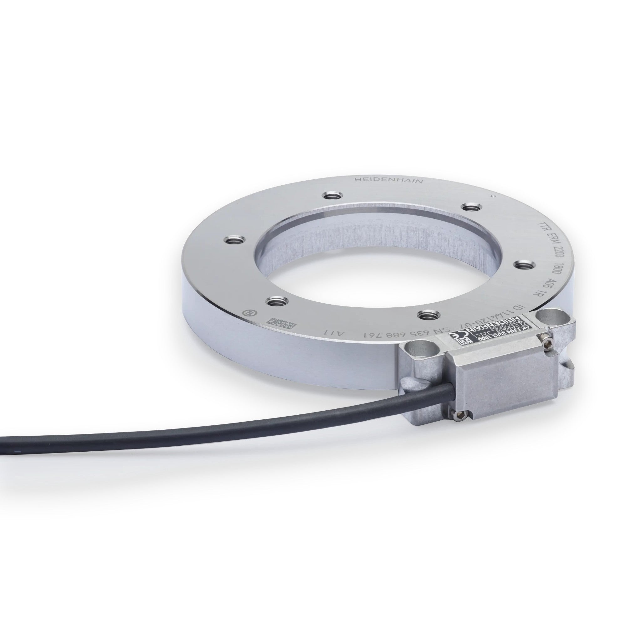 JJAutomation Heidenhain ERM280 high-accuracy rotary spindle encoder with metal ring scale and sensor head