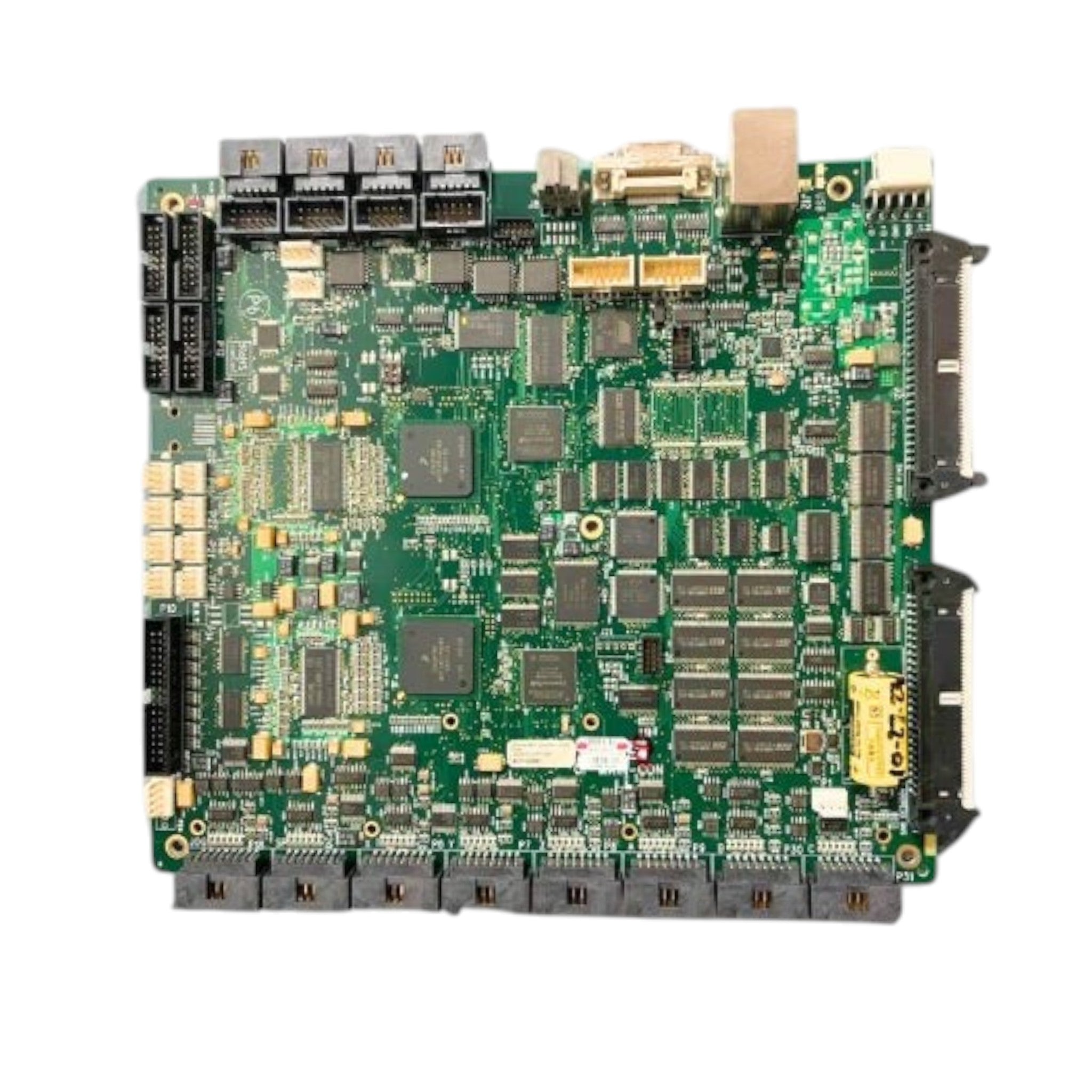 JJAutomation industrial printed circuit board with high-density integrated circuits and multiple I/O connectivity ports.