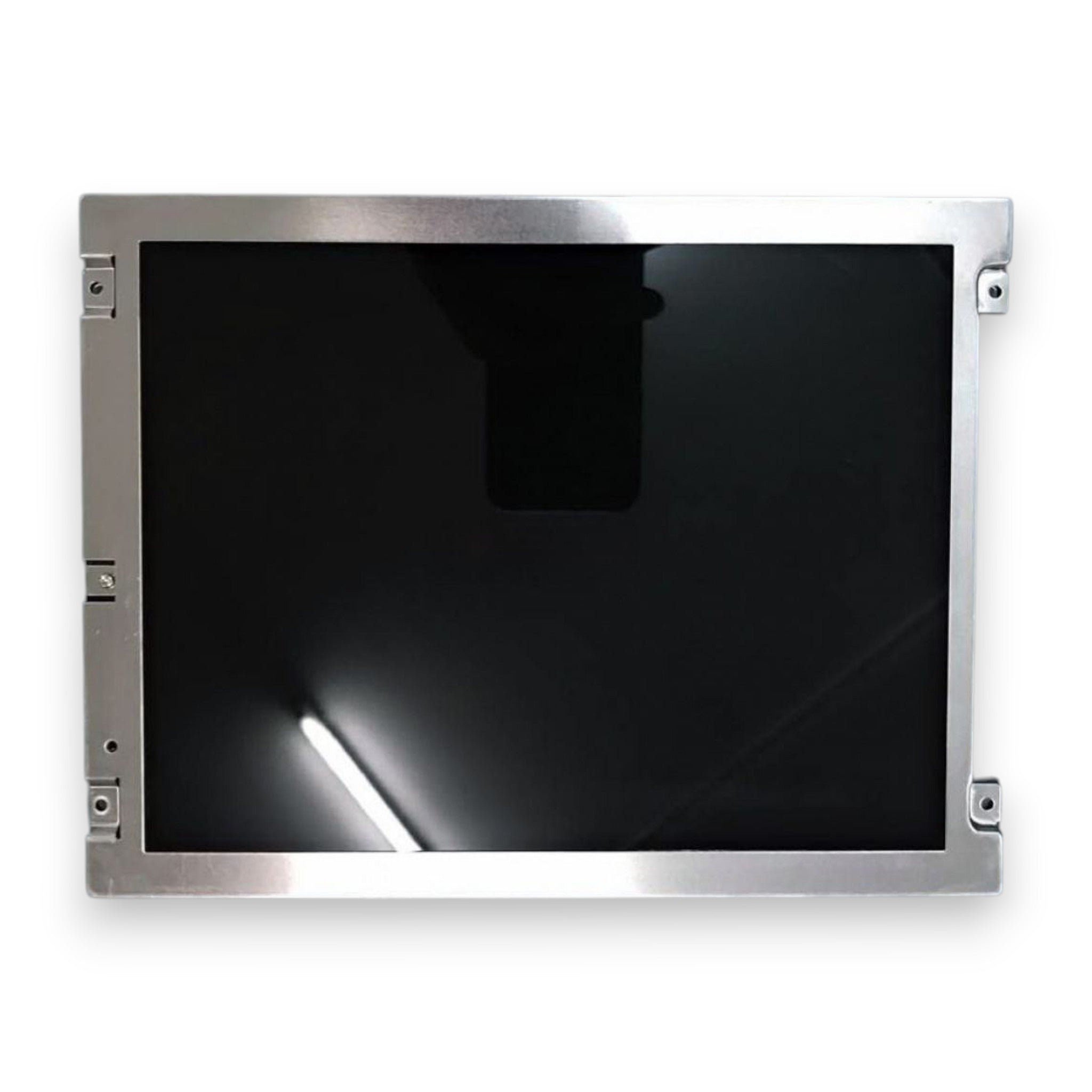JJAutomation 8.4-inch Mitsubishi industrial TFT-LCD display panel with a metallic frame for HMI systems.