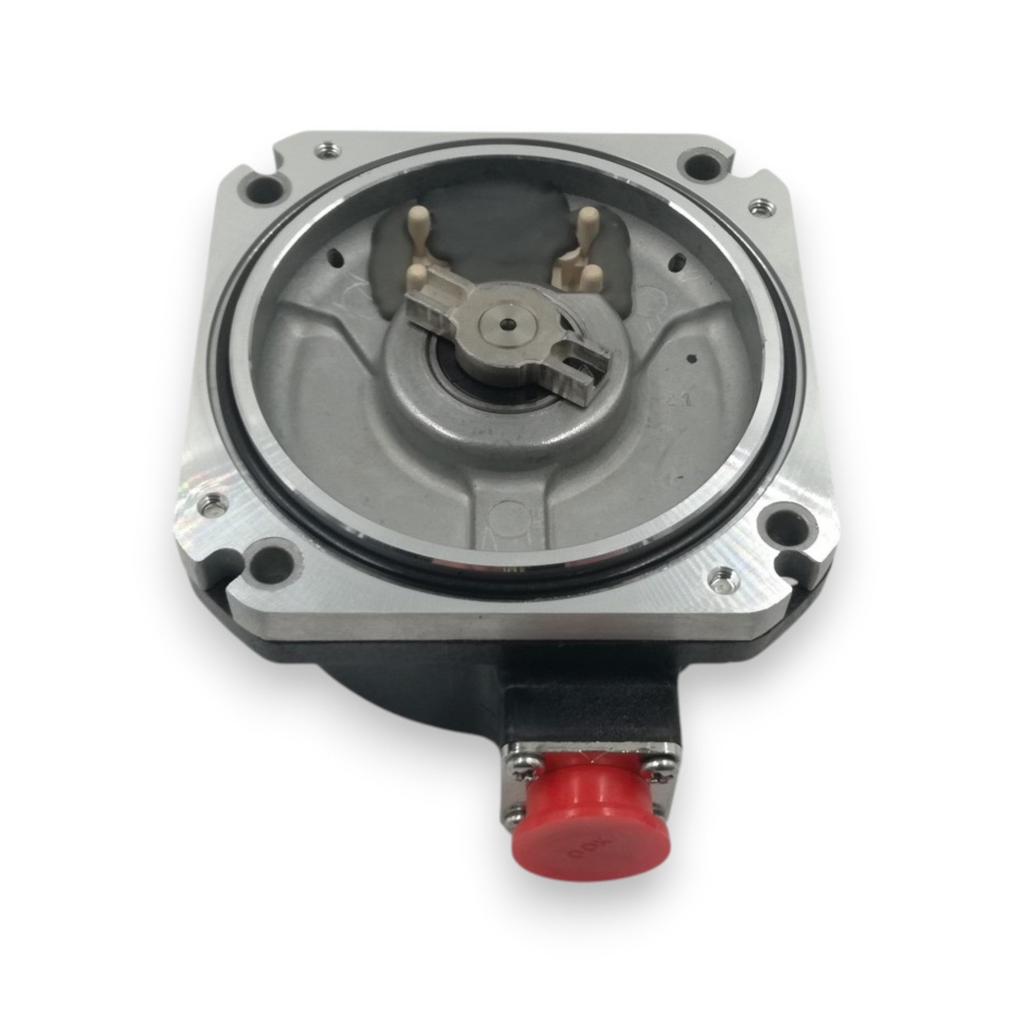 JJAutomation Mitsubishi OSA105S5 servo encoder with silver metal housing and red protective cap