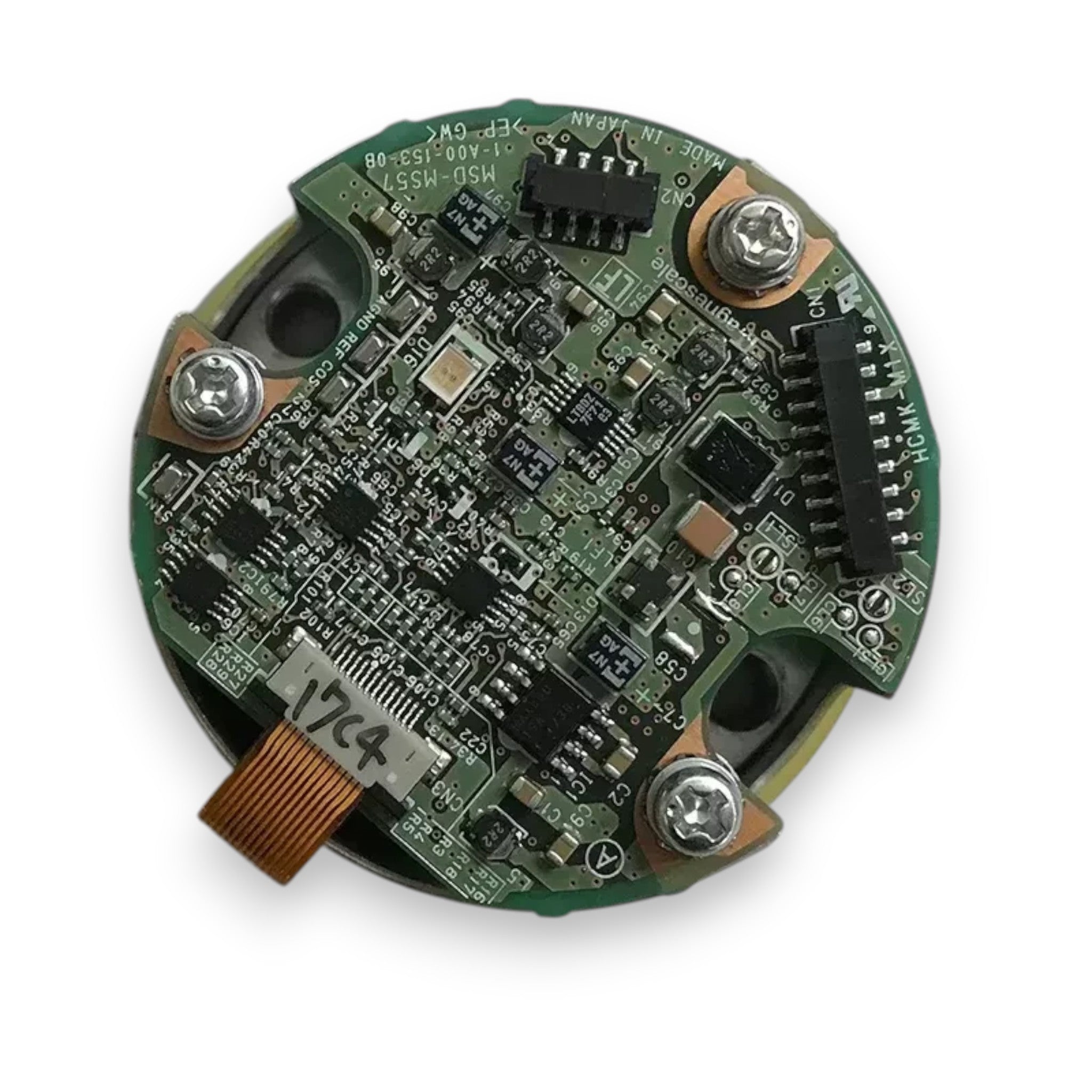 JJAutomation Mitsubishi Spindle Encoder MBE205 circuit board with green PCB and electronic components