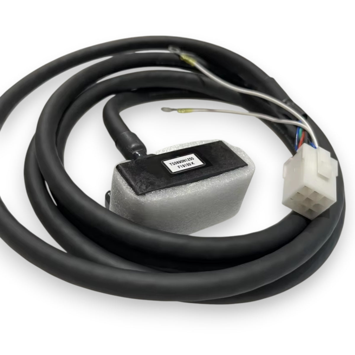 JJAutomation Mitsubishi TS5690 spindle encoder with black cable and white connector for CNC position feedback